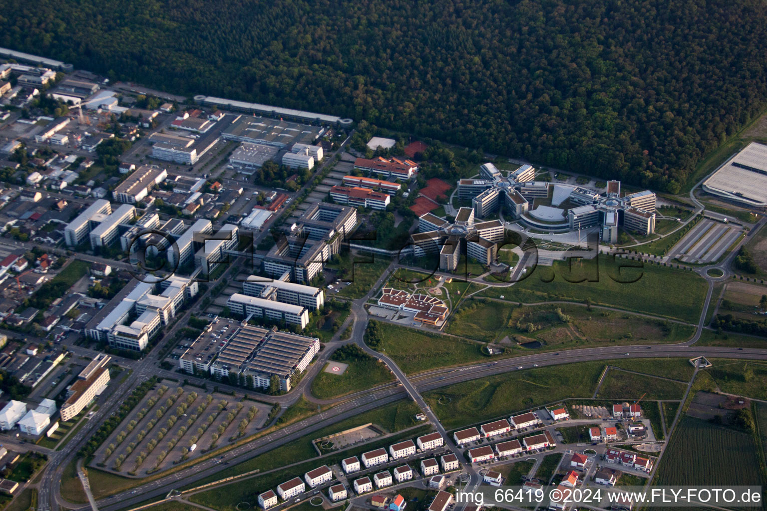 Walldorf dans le département Bade-Wurtemberg, Allemagne hors des airs