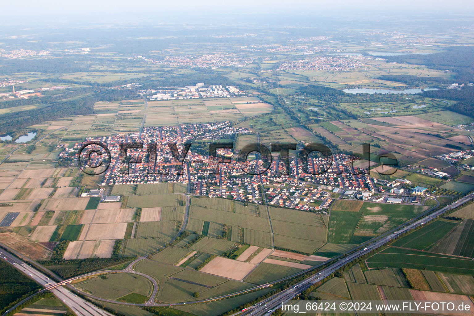 Quartier Rot in St. Leon-Rot dans le département Bade-Wurtemberg, Allemagne hors des airs