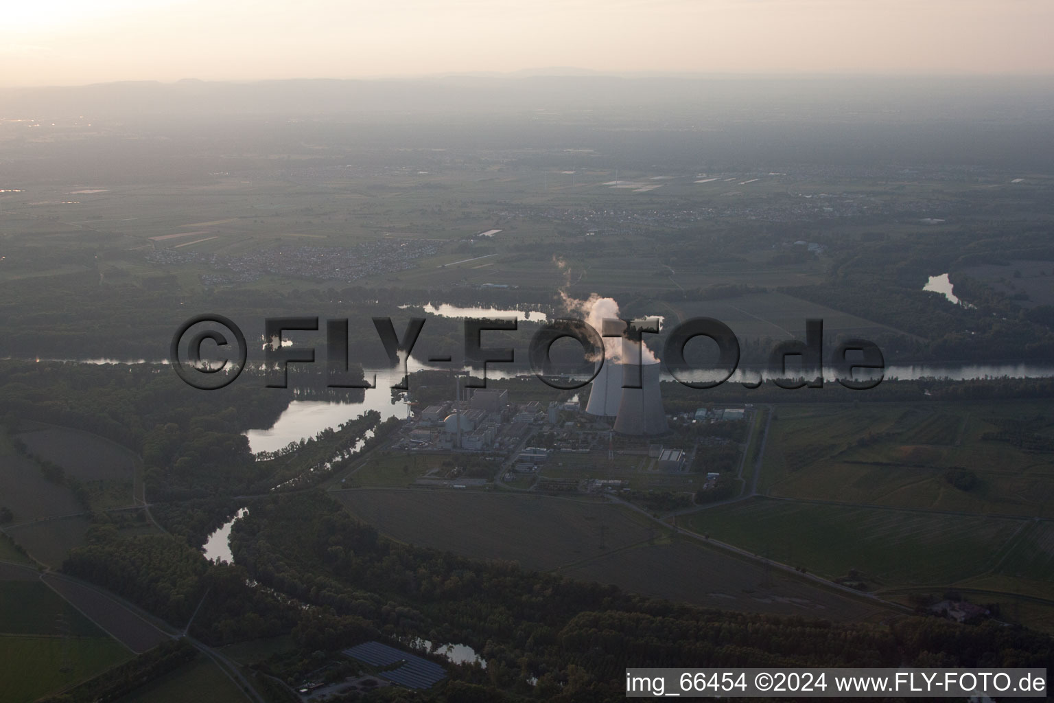 Image drone de Philippsburg dans le département Bade-Wurtemberg, Allemagne