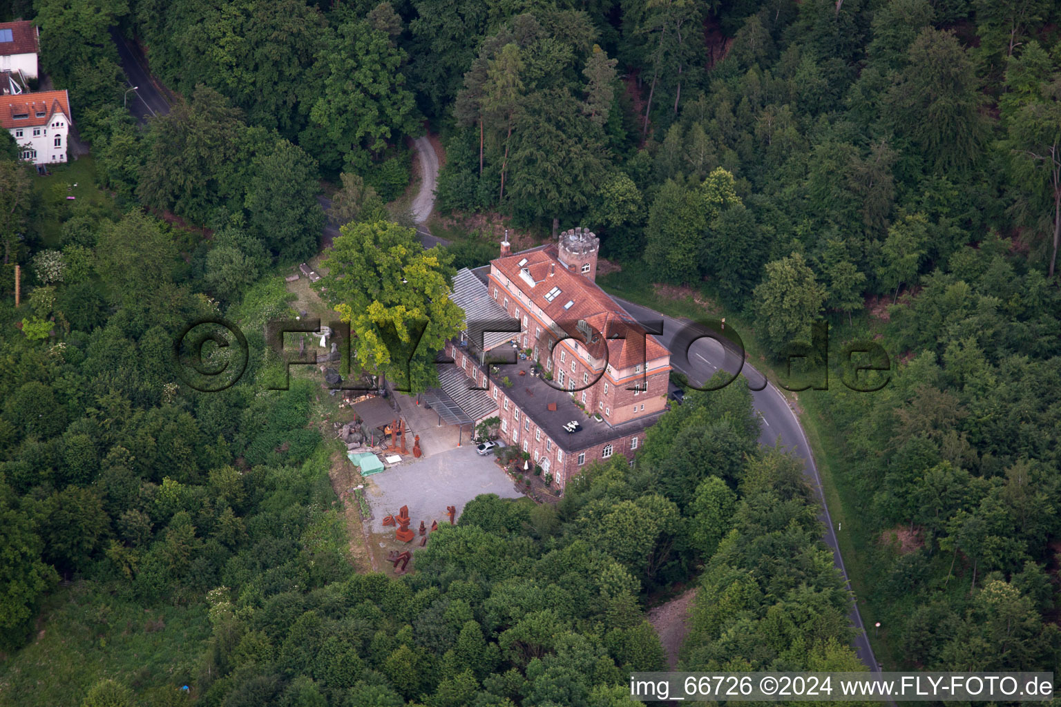 Photographie aérienne de Wilhelmshöhe à Ettlingen dans le département Bade-Wurtemberg, Allemagne