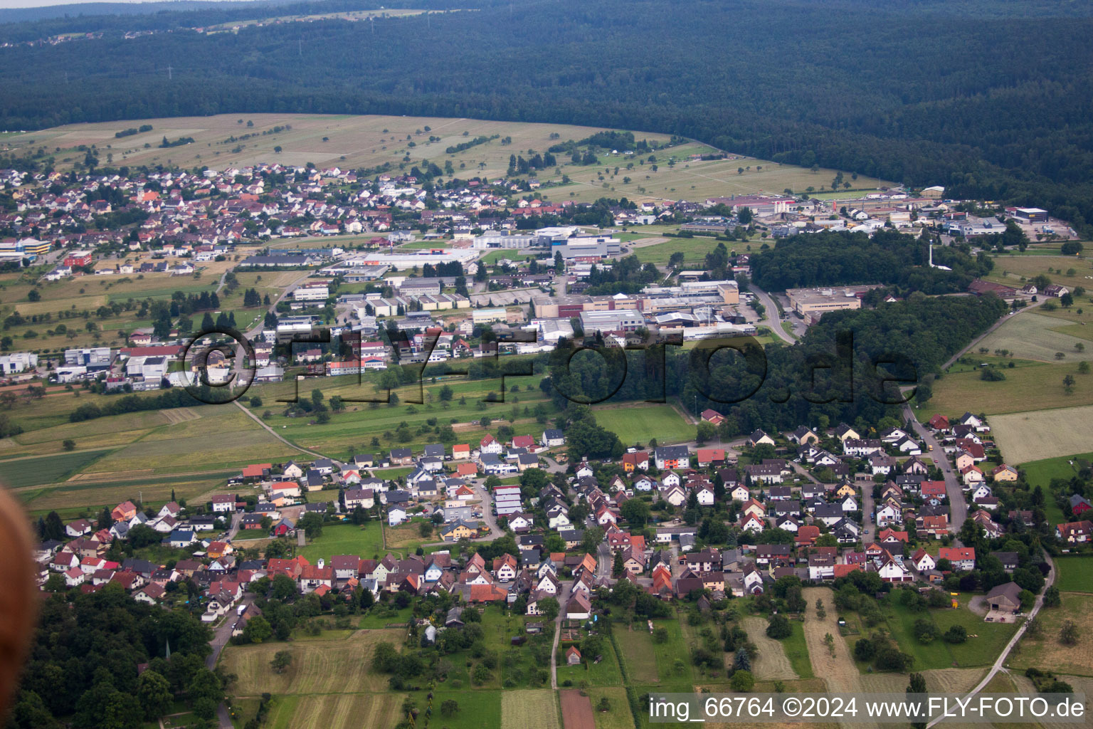 Quartier Conweiler in Straubenhardt dans le département Bade-Wurtemberg, Allemagne hors des airs