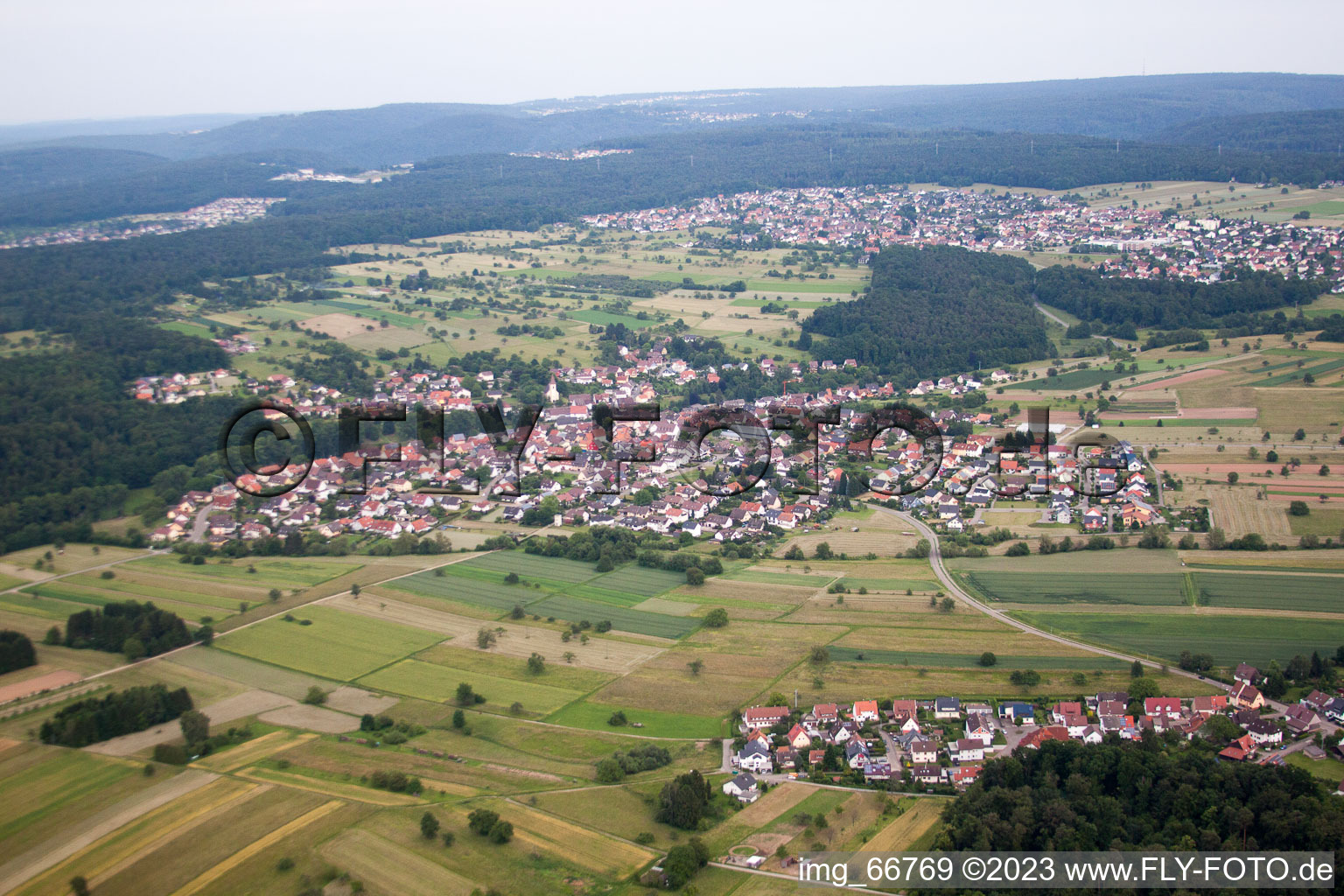 Photographie aérienne de Quartier Feldrennach in Straubenhardt dans le département Bade-Wurtemberg, Allemagne