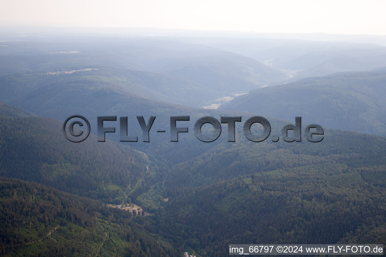 Bad Wildbad dans le département Bade-Wurtemberg, Allemagne d'en haut