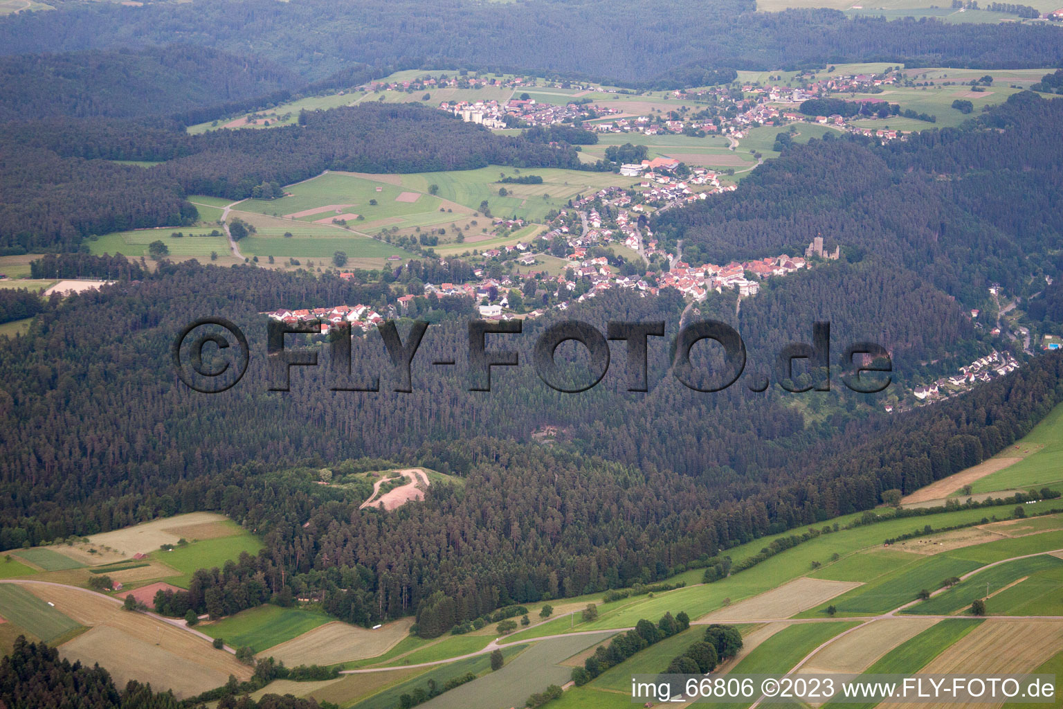 Photographie aérienne de Mauvais Teinach-Zavelstein à Zavelstein dans le département Bade-Wurtemberg, Allemagne
