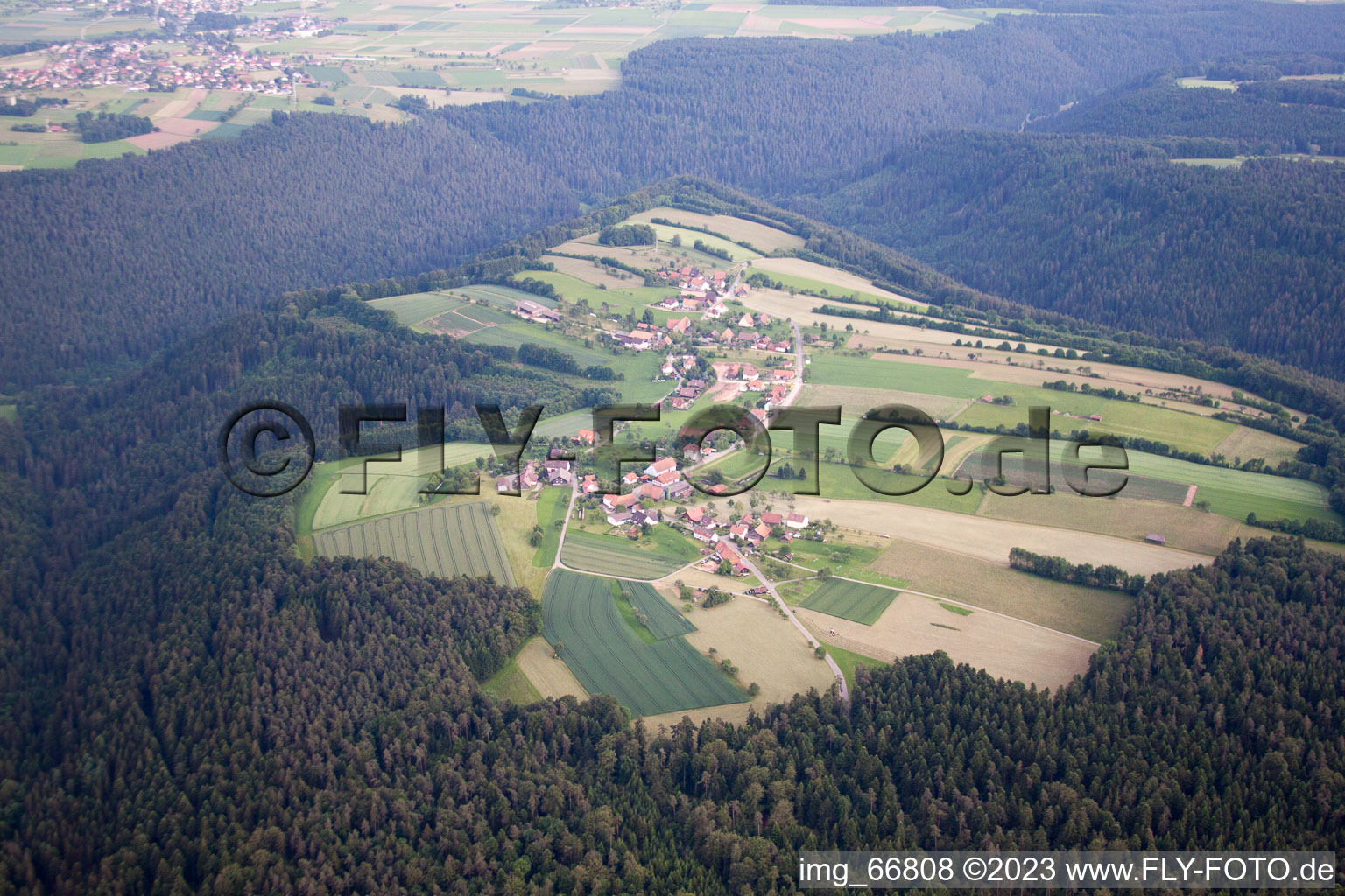 Vue aérienne de Schmieh dans le département Bade-Wurtemberg, Allemagne