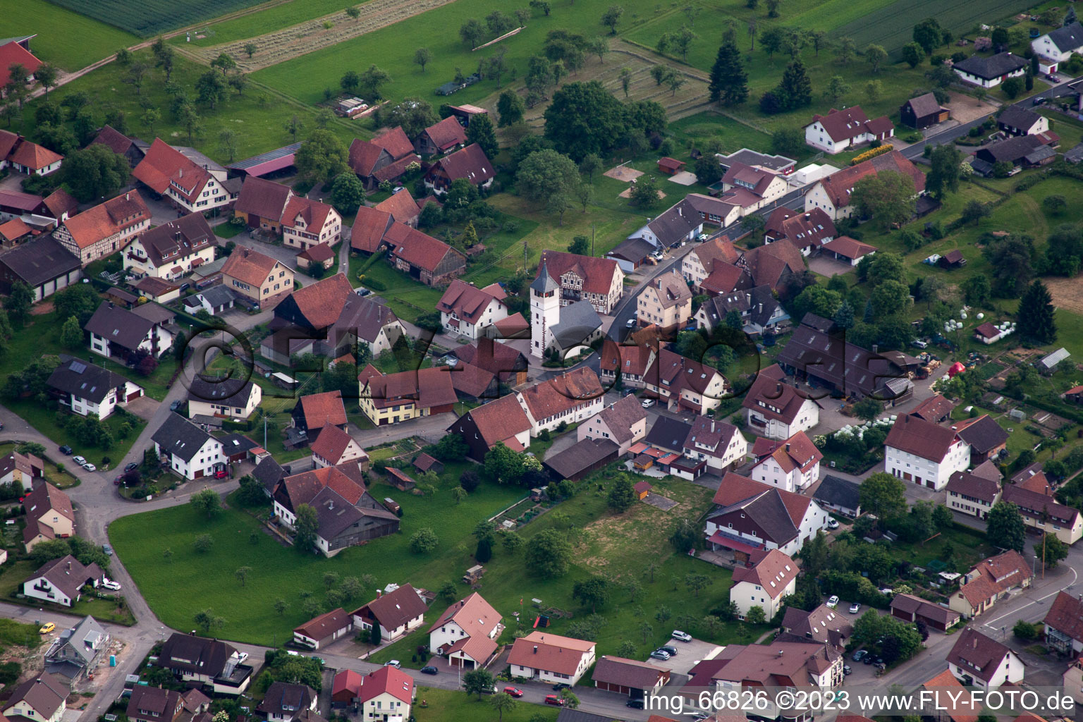 Photographie aérienne de Neubulach dans le département Bade-Wurtemberg, Allemagne