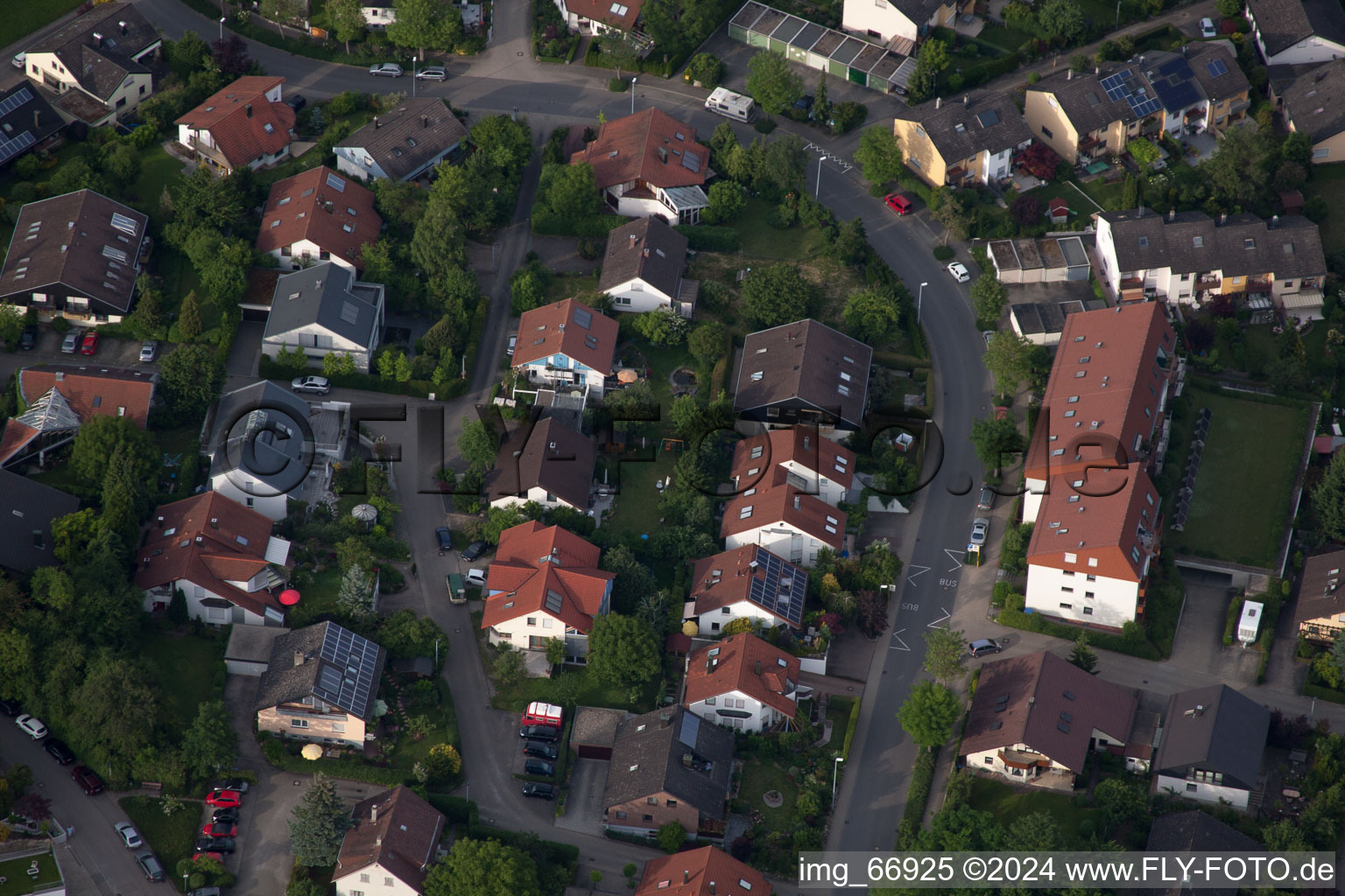 Vue aérienne de Ehbühl à Herrenberg dans le département Bade-Wurtemberg, Allemagne