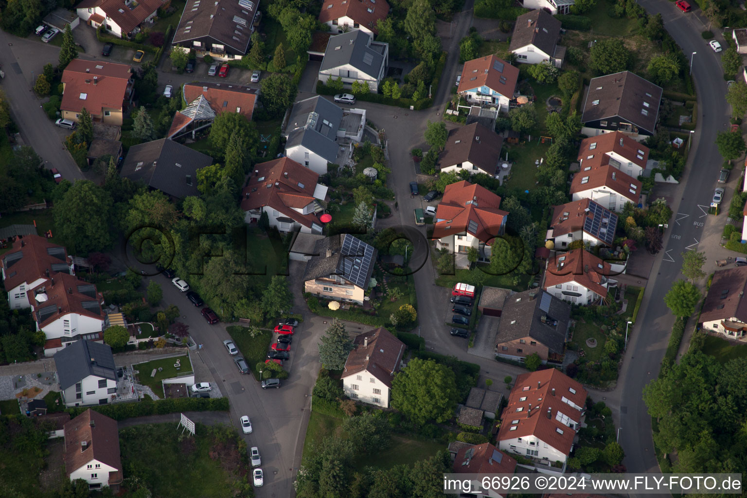 Vue aérienne de Ehbühl à Herrenberg dans le département Bade-Wurtemberg, Allemagne