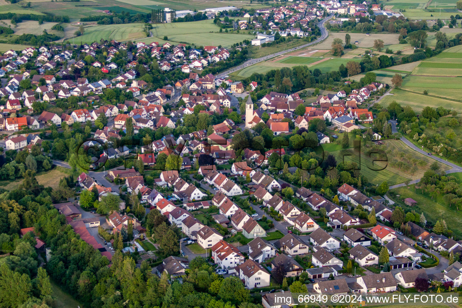 Photographie aérienne de Quartier Poltringen in Ammerbuch dans le département Bade-Wurtemberg, Allemagne