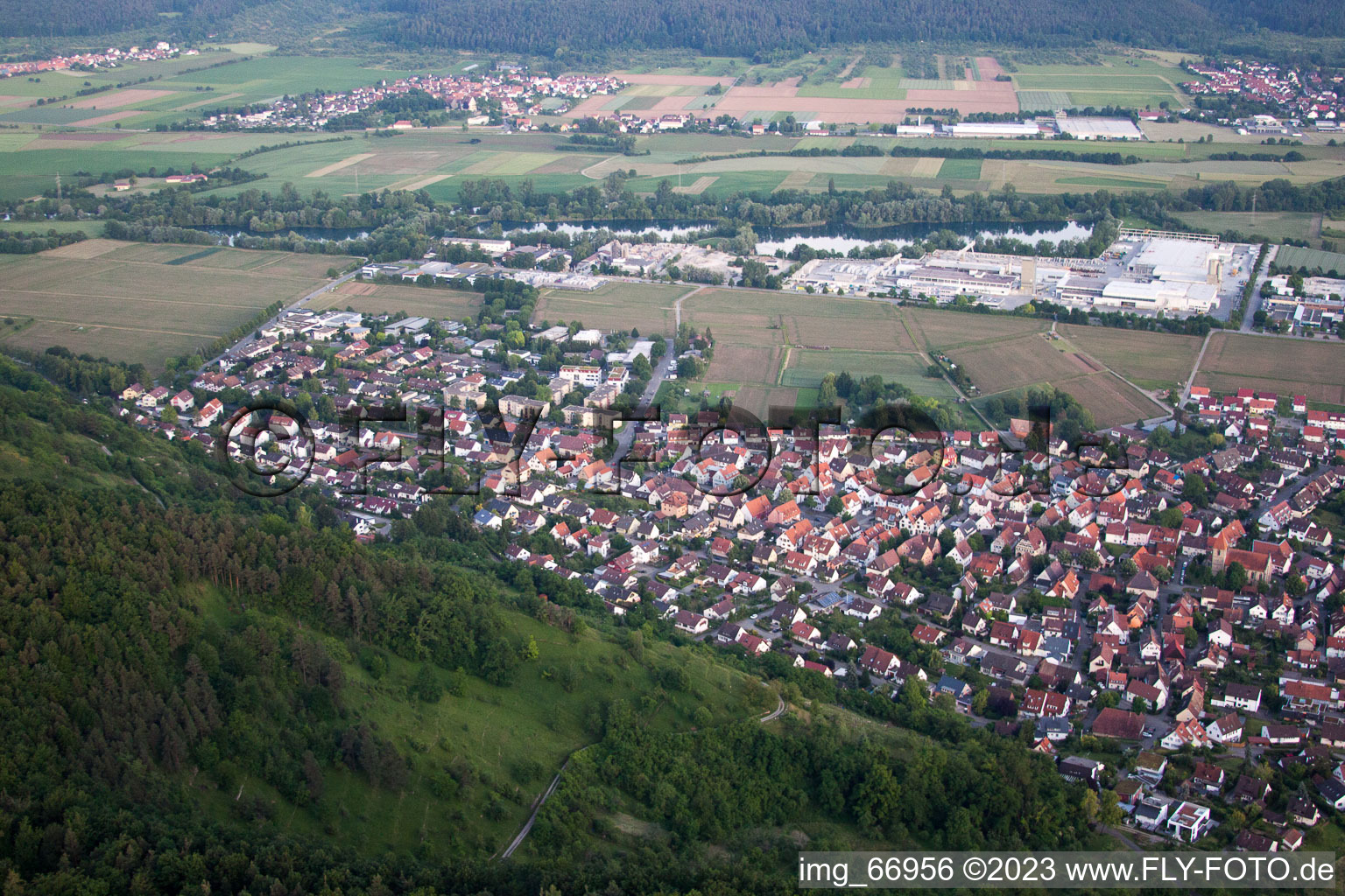 Hirschau dans le département Bade-Wurtemberg, Allemagne d'en haut