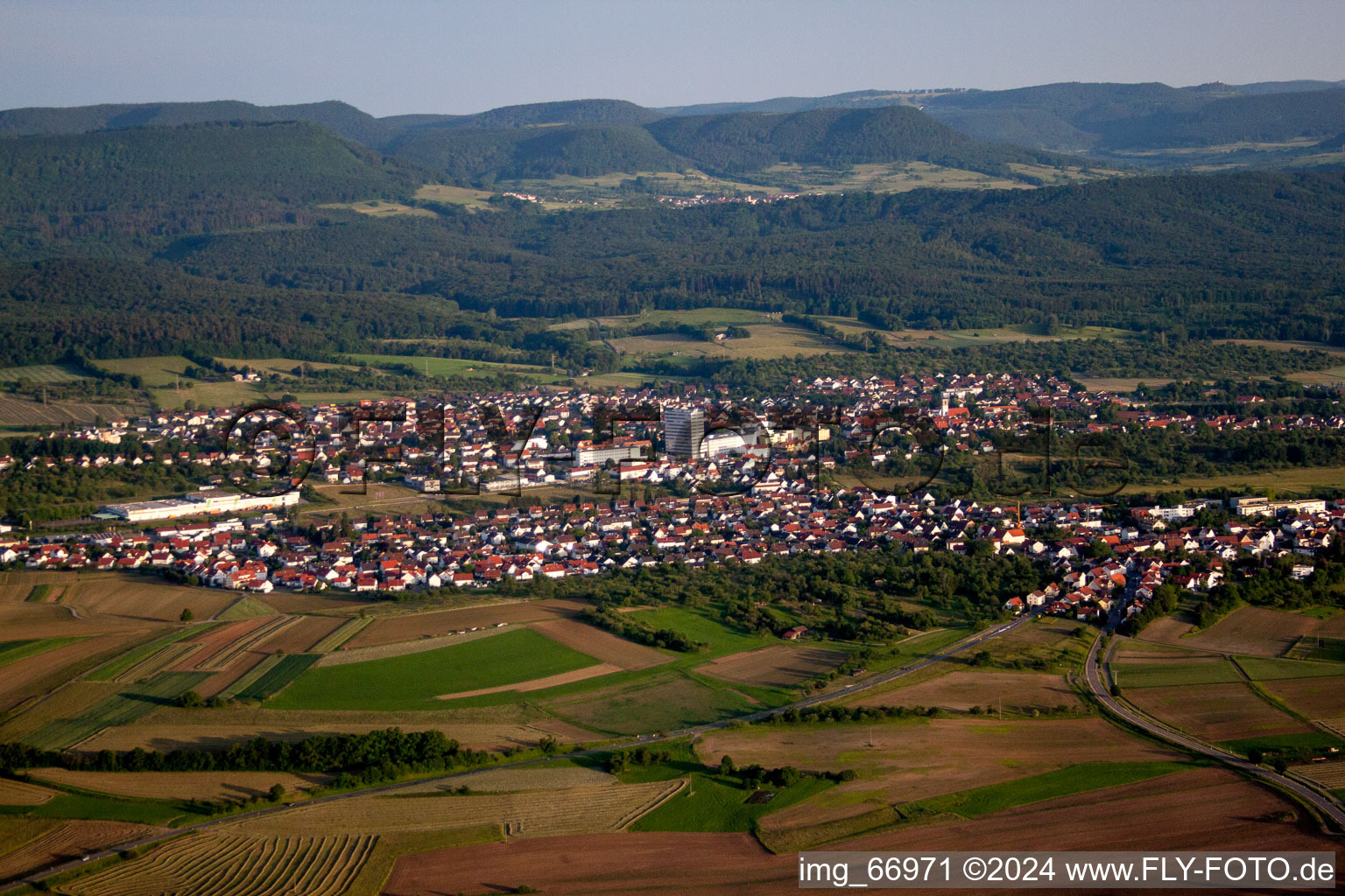 Vue aérienne de Quartier Gomaringen à Gomaringen dans le département Bade-Wurtemberg, Allemagne