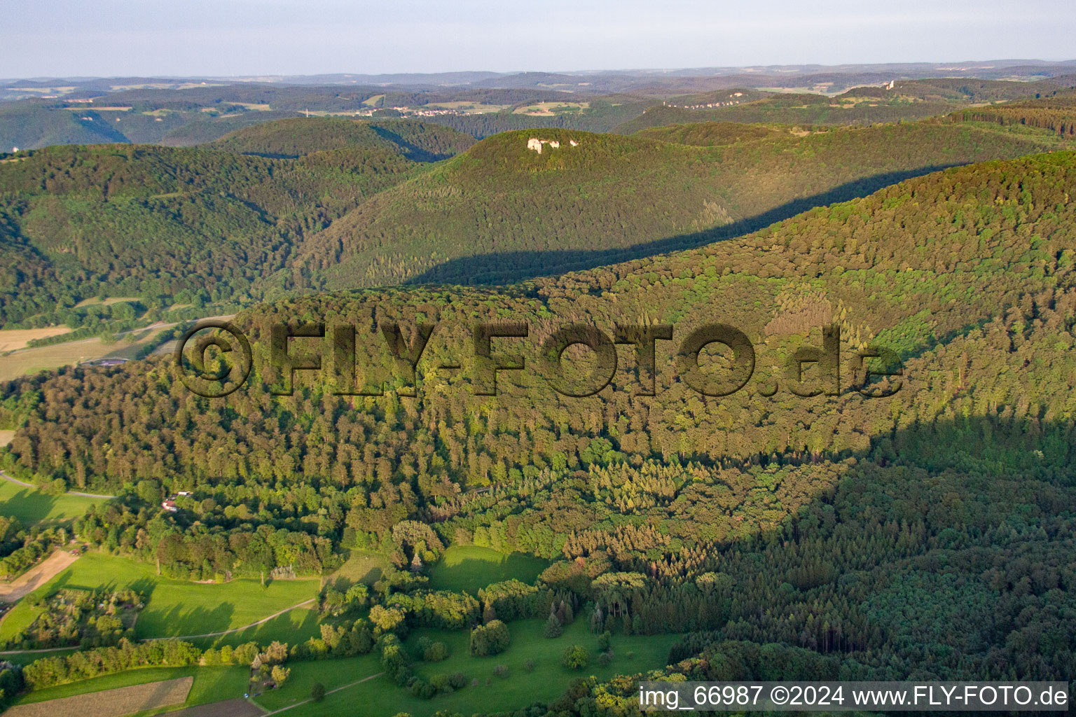 Vue aérienne de Pfullingen dans le département Bade-Wurtemberg, Allemagne