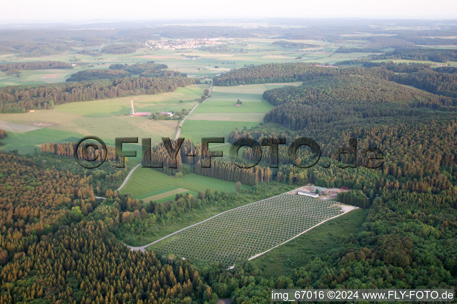 Vue aérienne de Engstingen dans le département Bade-Wurtemberg, Allemagne