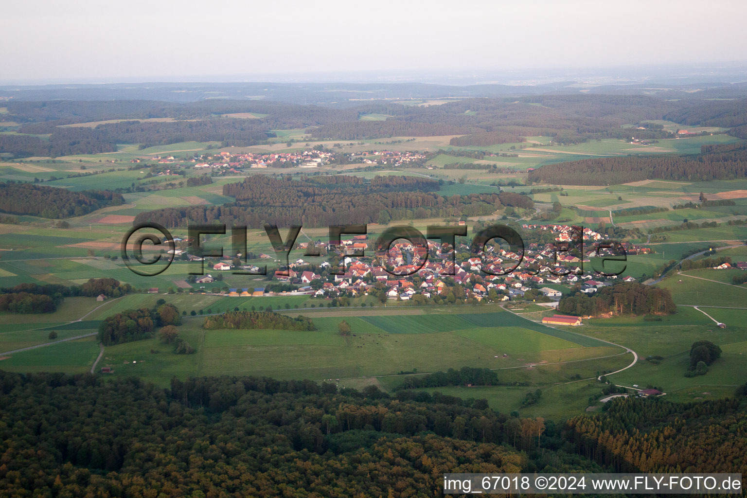 Vue aérienne de Engstingen dans le département Bade-Wurtemberg, Allemagne