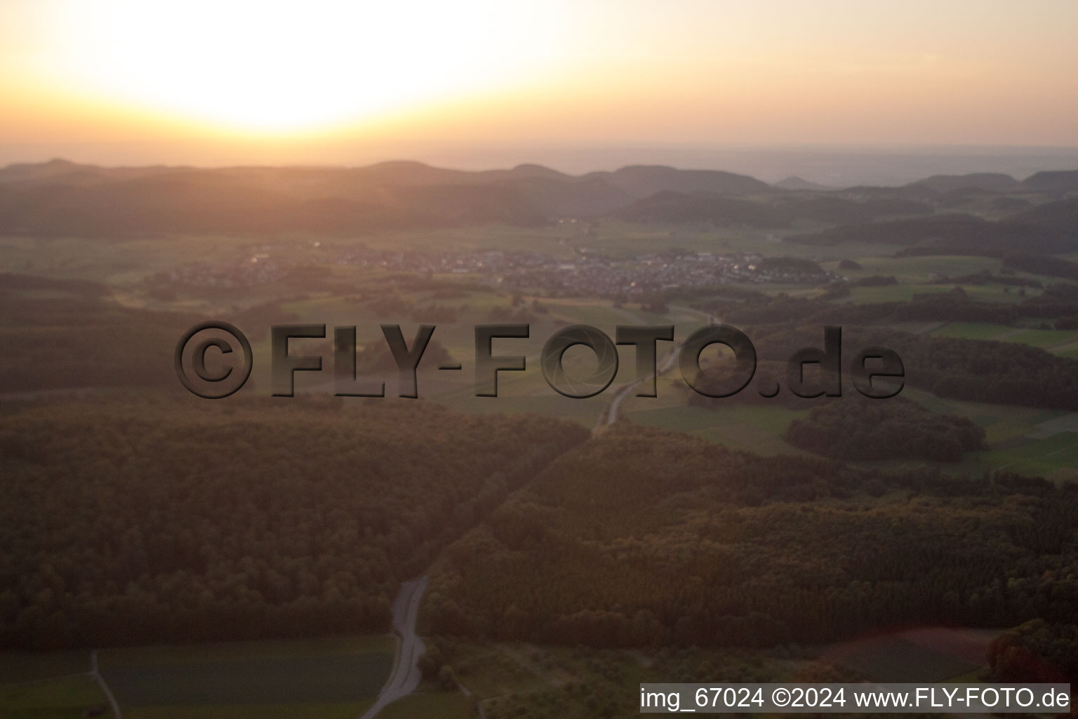 Bernloch dans le département Bade-Wurtemberg, Allemagne d'en haut