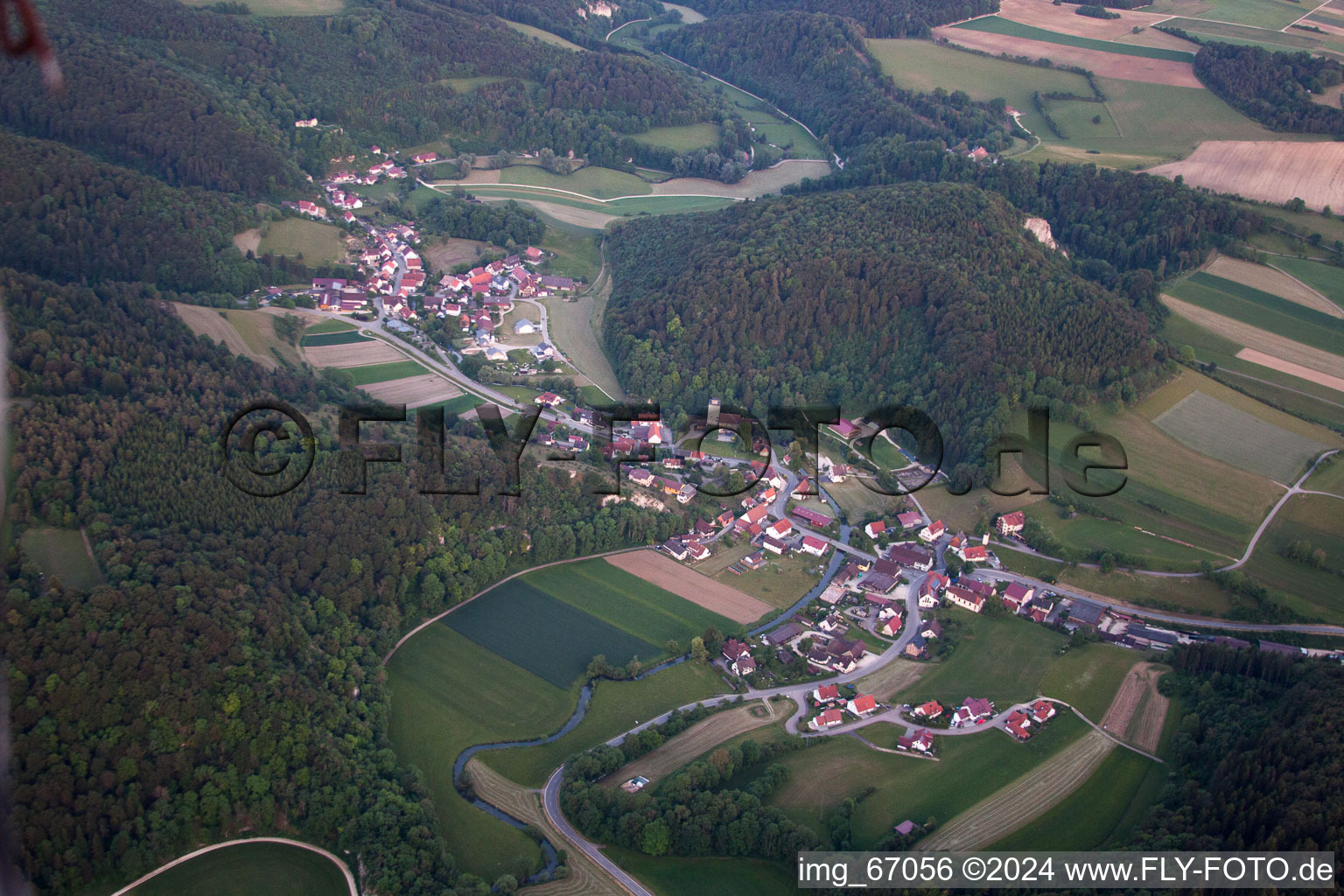 Vue oblique de Münzdorf dans le département Bade-Wurtemberg, Allemagne