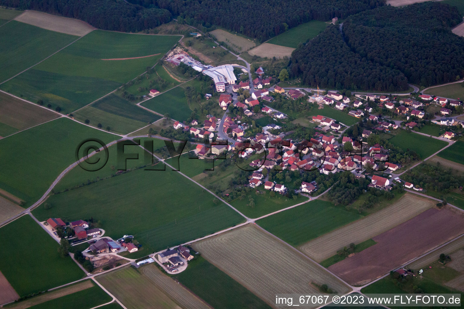Vue aérienne de Ehingen, Schlechtenfeld à Schlechtenfeld dans le département Bade-Wurtemberg, Allemagne