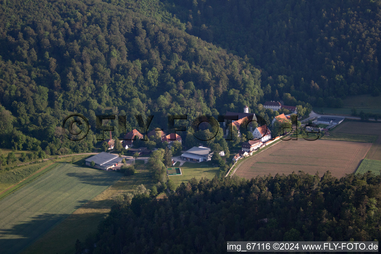 Vue aérienne de Schelklingen dans le département Bade-Wurtemberg, Allemagne