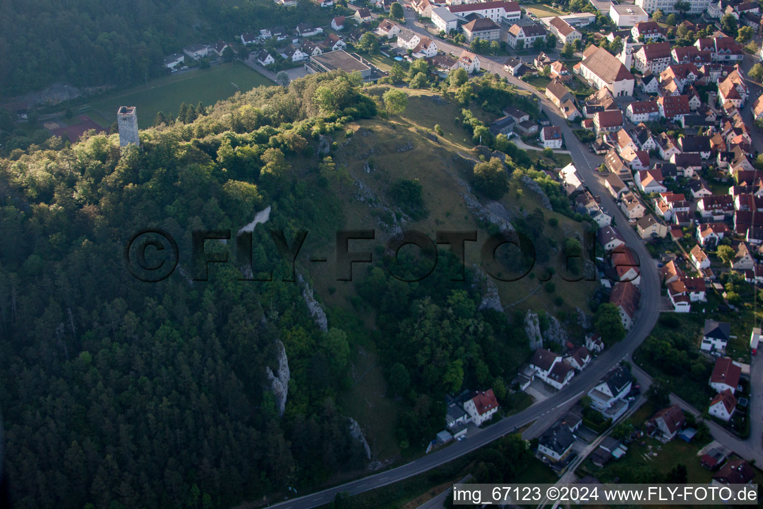 Schelklingen dans le département Bade-Wurtemberg, Allemagne d'en haut