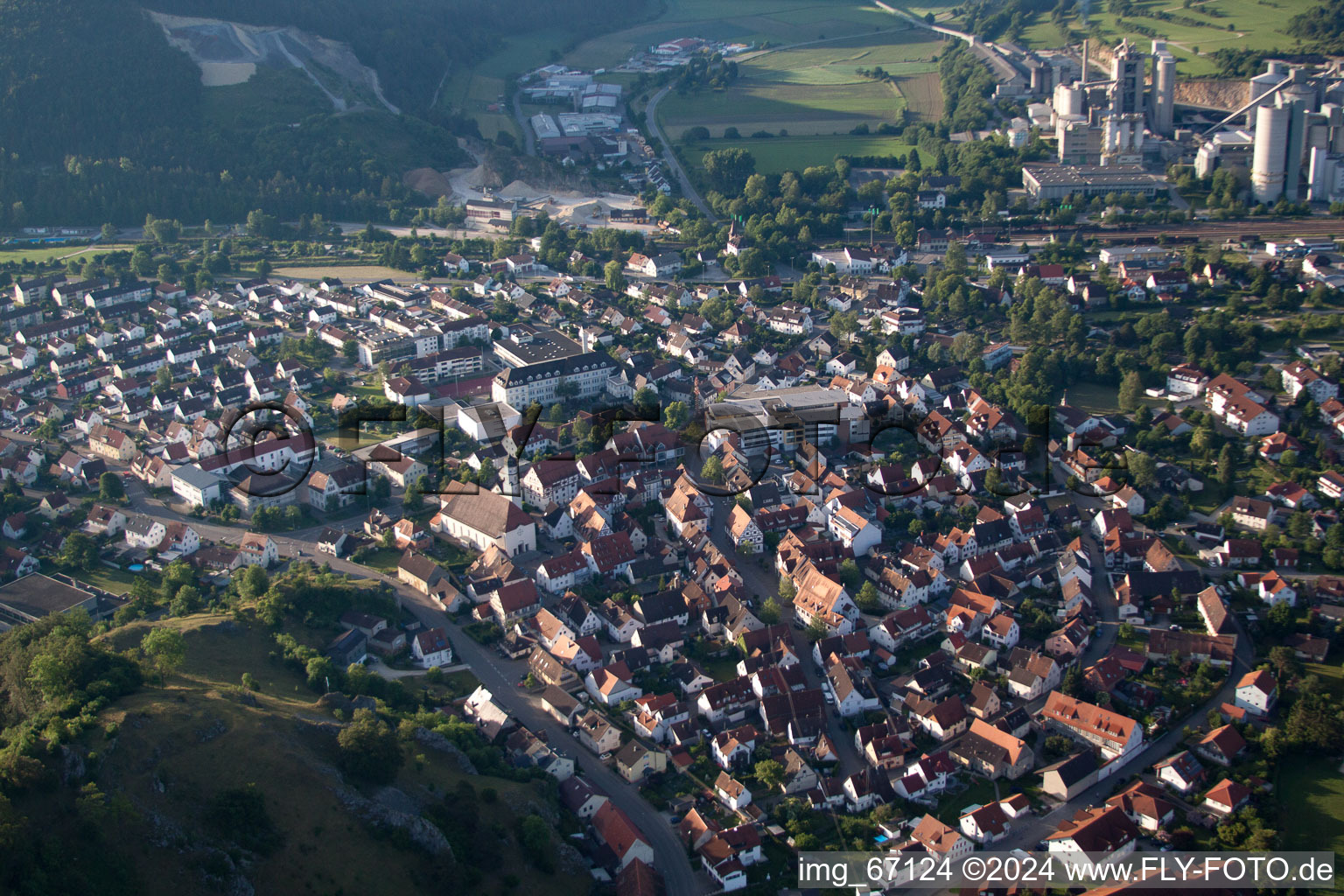 Schelklingen dans le département Bade-Wurtemberg, Allemagne hors des airs