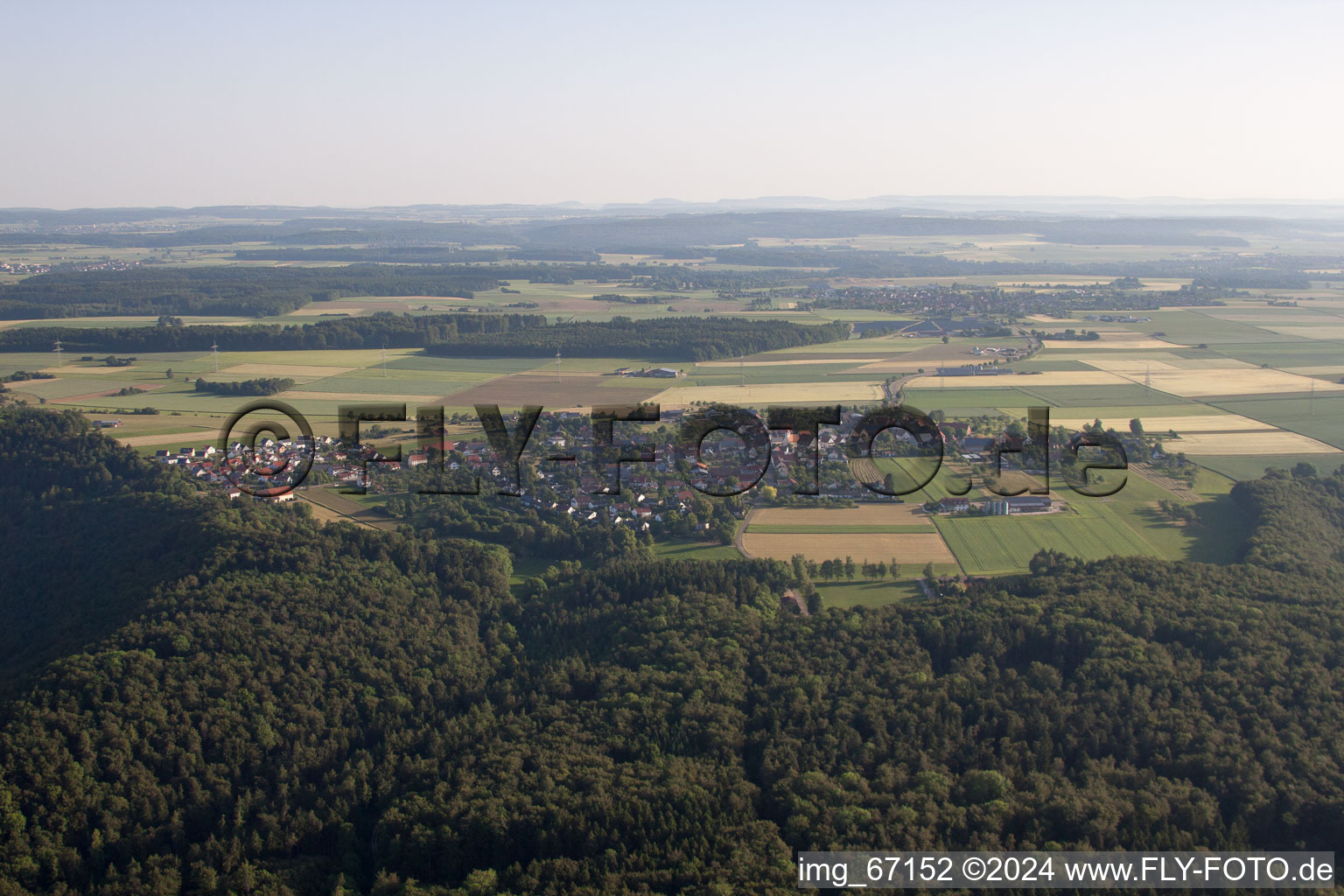 Vue aérienne de Sonderbuch dans le département Bade-Wurtemberg, Allemagne