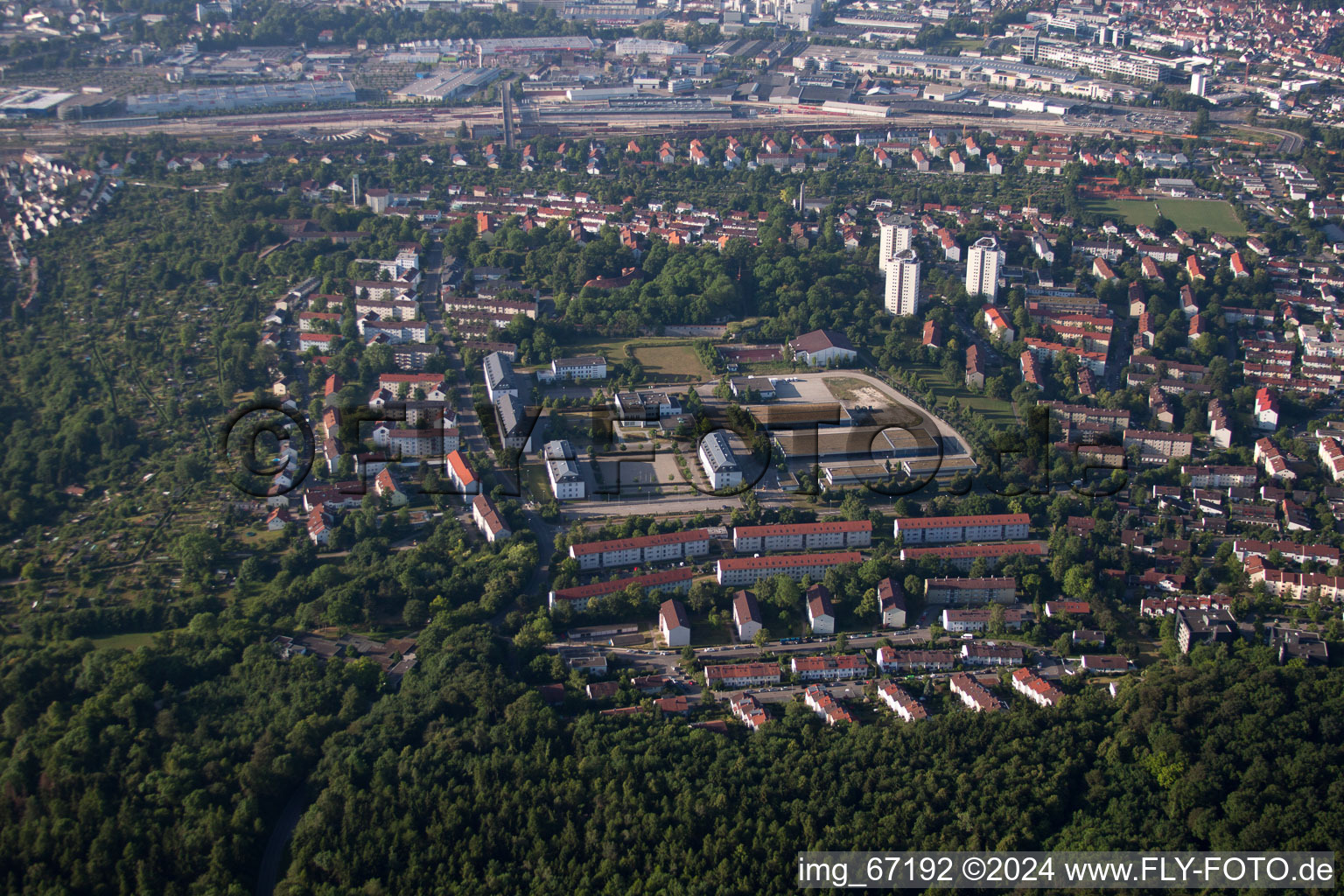 Vue aérienne de Lehr dans le département Bade-Wurtemberg, Allemagne