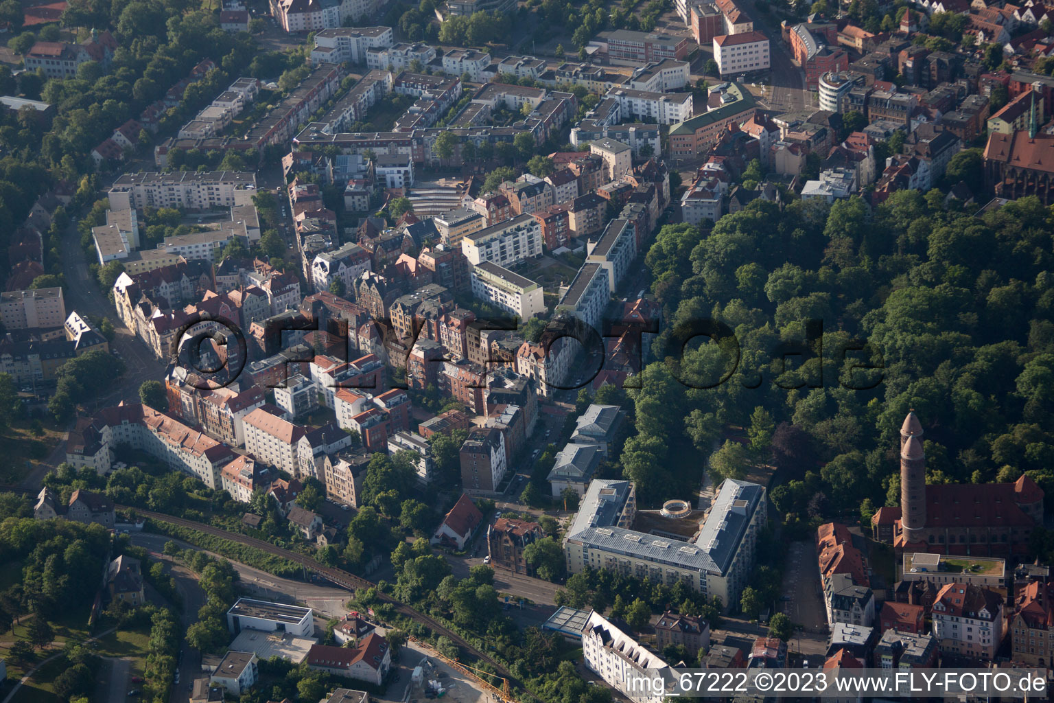 Photographie aérienne de Ulm dans le département Bade-Wurtemberg, Allemagne