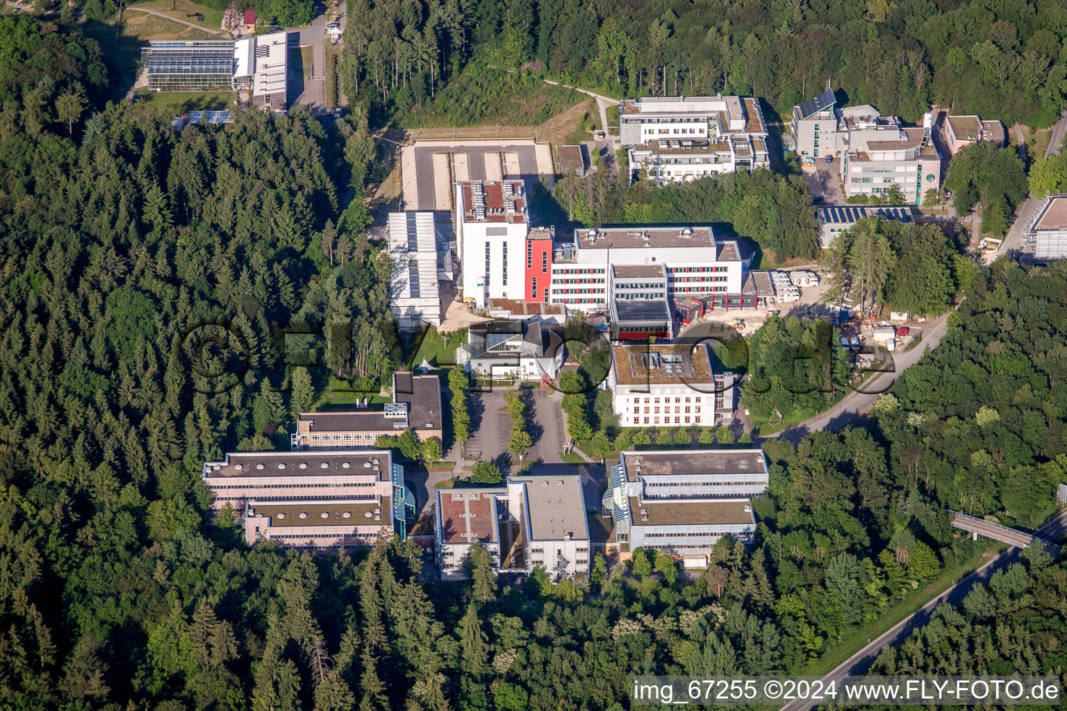 Vue aérienne de Campus universitaire Ulm à le quartier Eselsberg in Ulm dans le département Bade-Wurtemberg, Allemagne