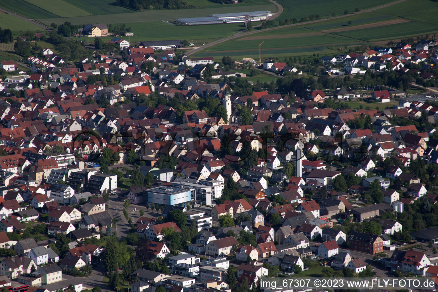Photographie aérienne de Laichingen dans le département Bade-Wurtemberg, Allemagne