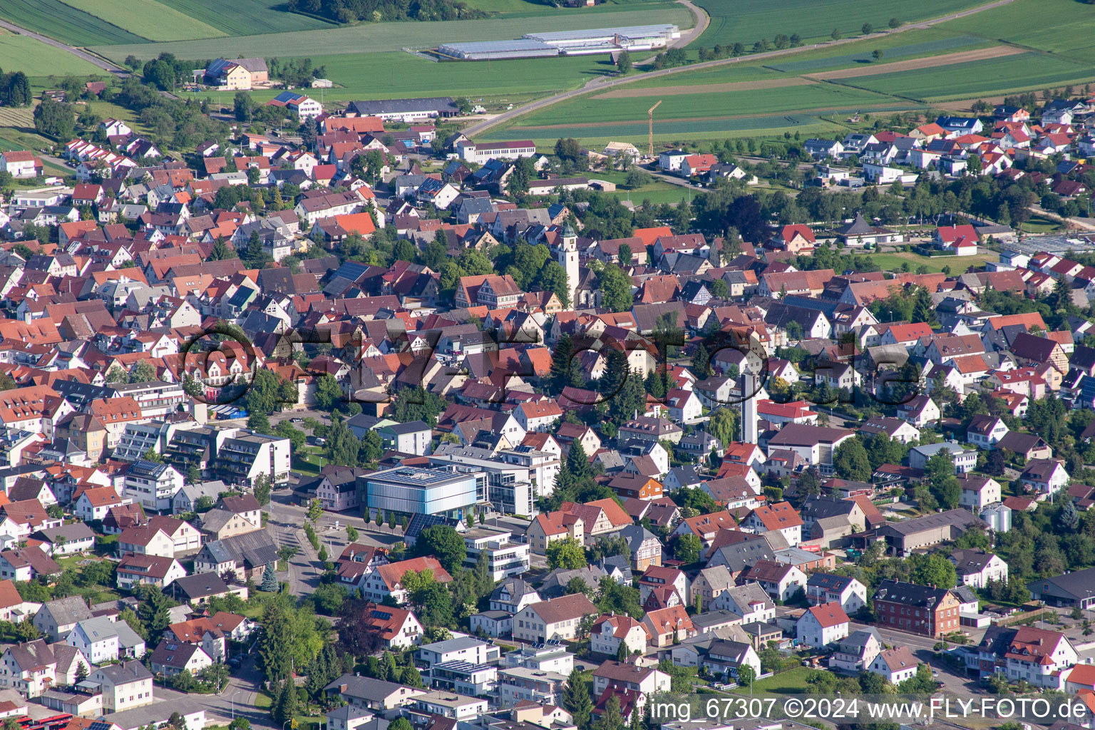 Photographie aérienne de Laichingen dans le département Bade-Wurtemberg, Allemagne