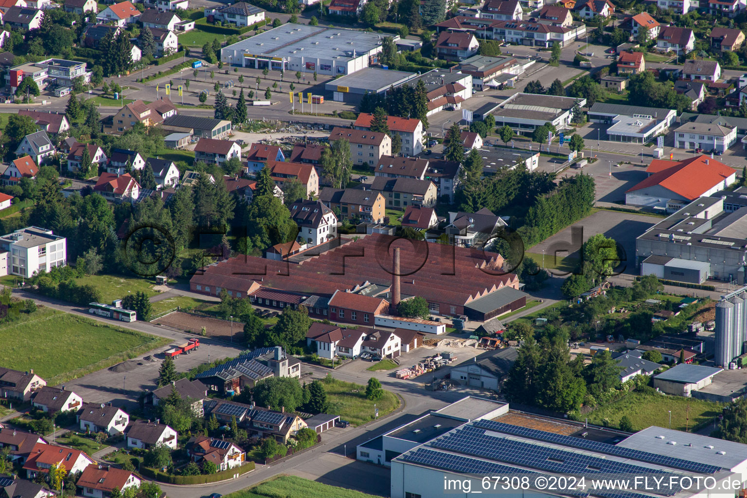 Vue aérienne de TTC Herrmann à Laichingen dans le département Bade-Wurtemberg, Allemagne