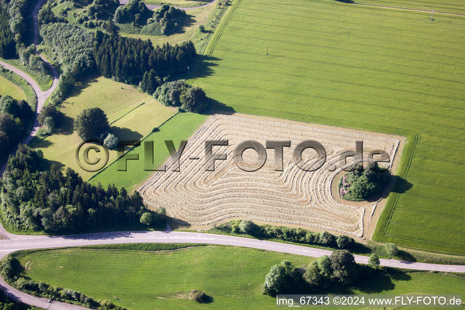 Vue aérienne de Breithülen dans le département Bade-Wurtemberg, Allemagne