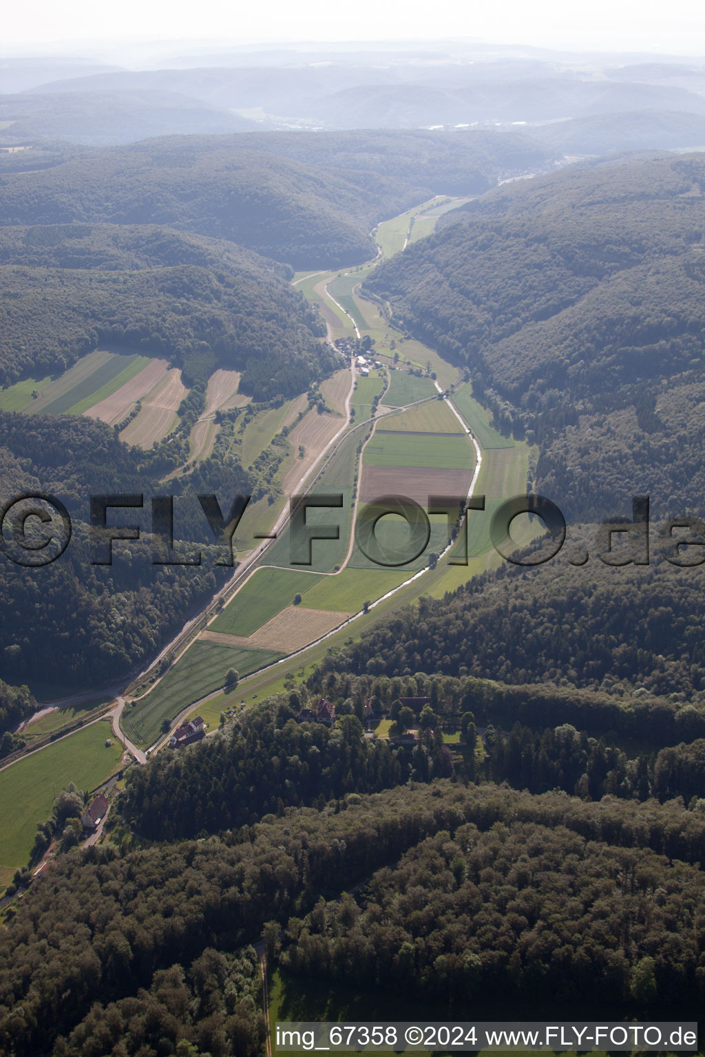 Vue aérienne de Talsteußlingen dans le département Bade-Wurtemberg, Allemagne