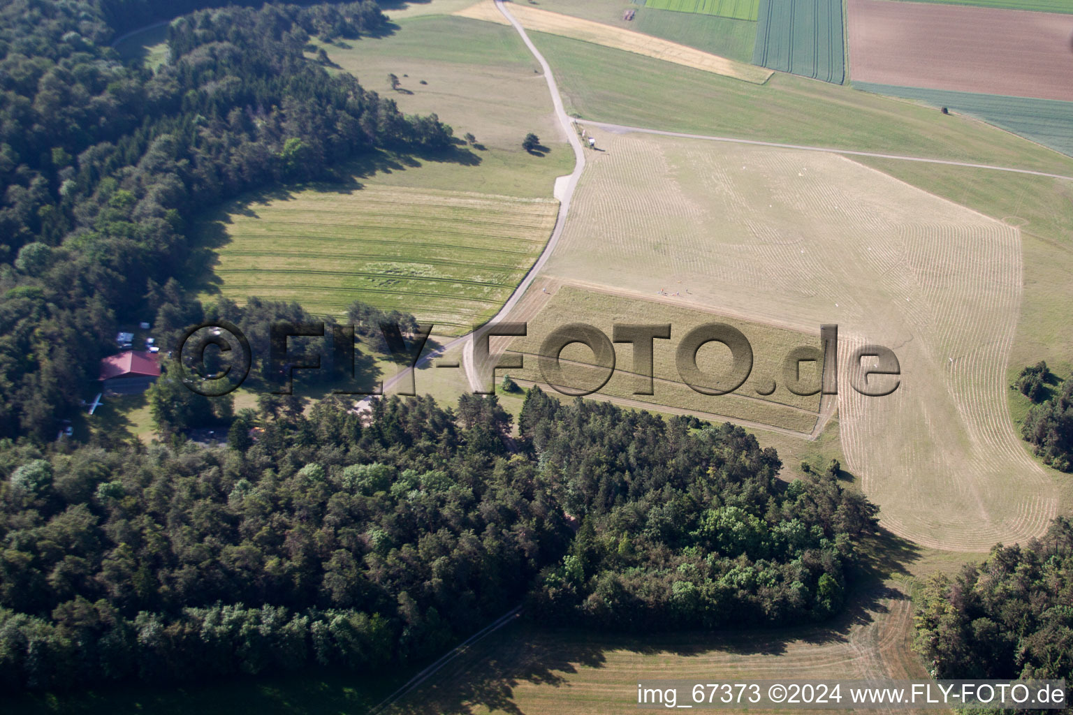 Vue oblique de Schlechtenfeld dans le département Bade-Wurtemberg, Allemagne