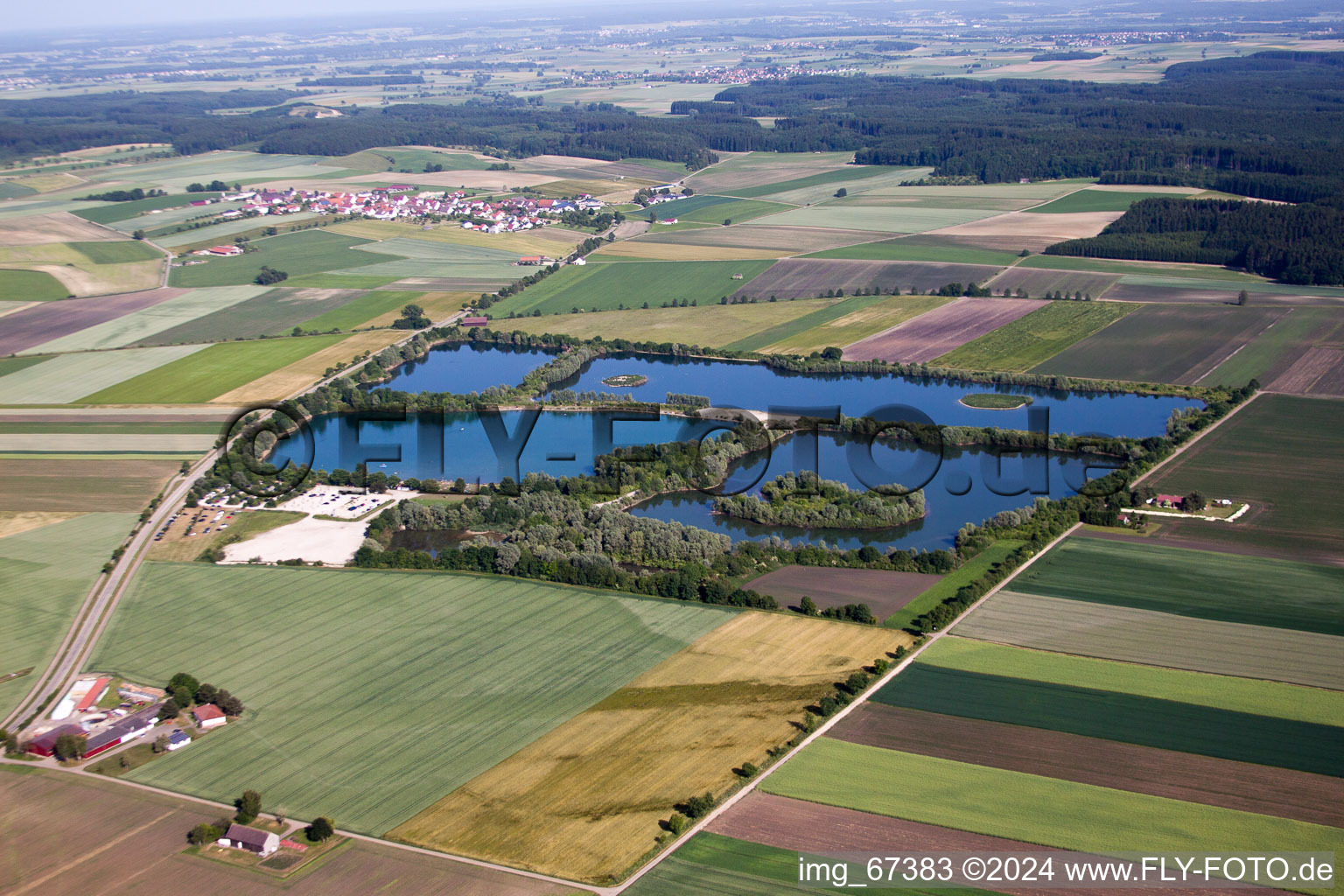 Photographie aérienne de Rottenacker dans le département Bade-Wurtemberg, Allemagne