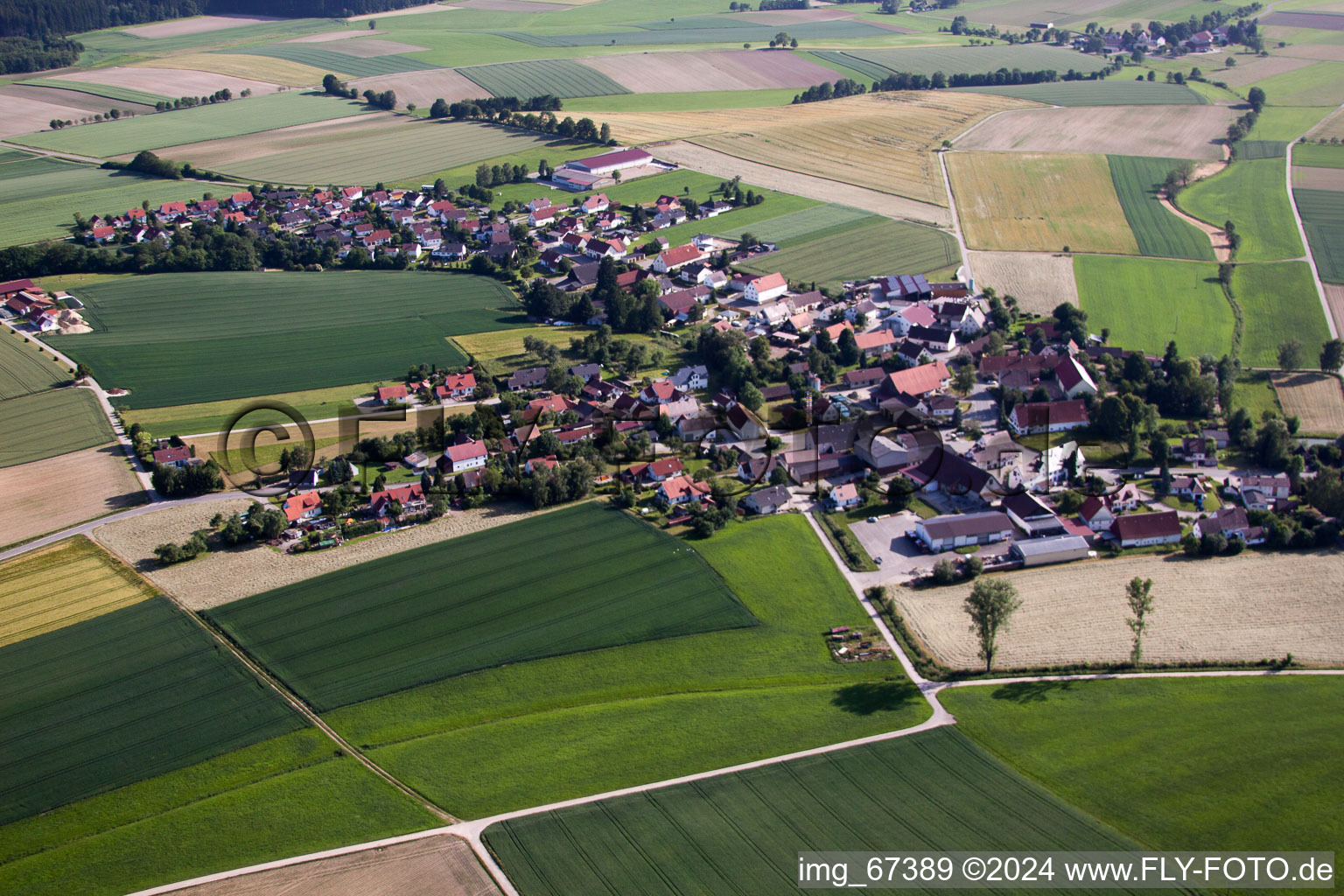 Vue aérienne de Du nord à le quartier Moosbeuren in Oberstadion dans le département Bade-Wurtemberg, Allemagne