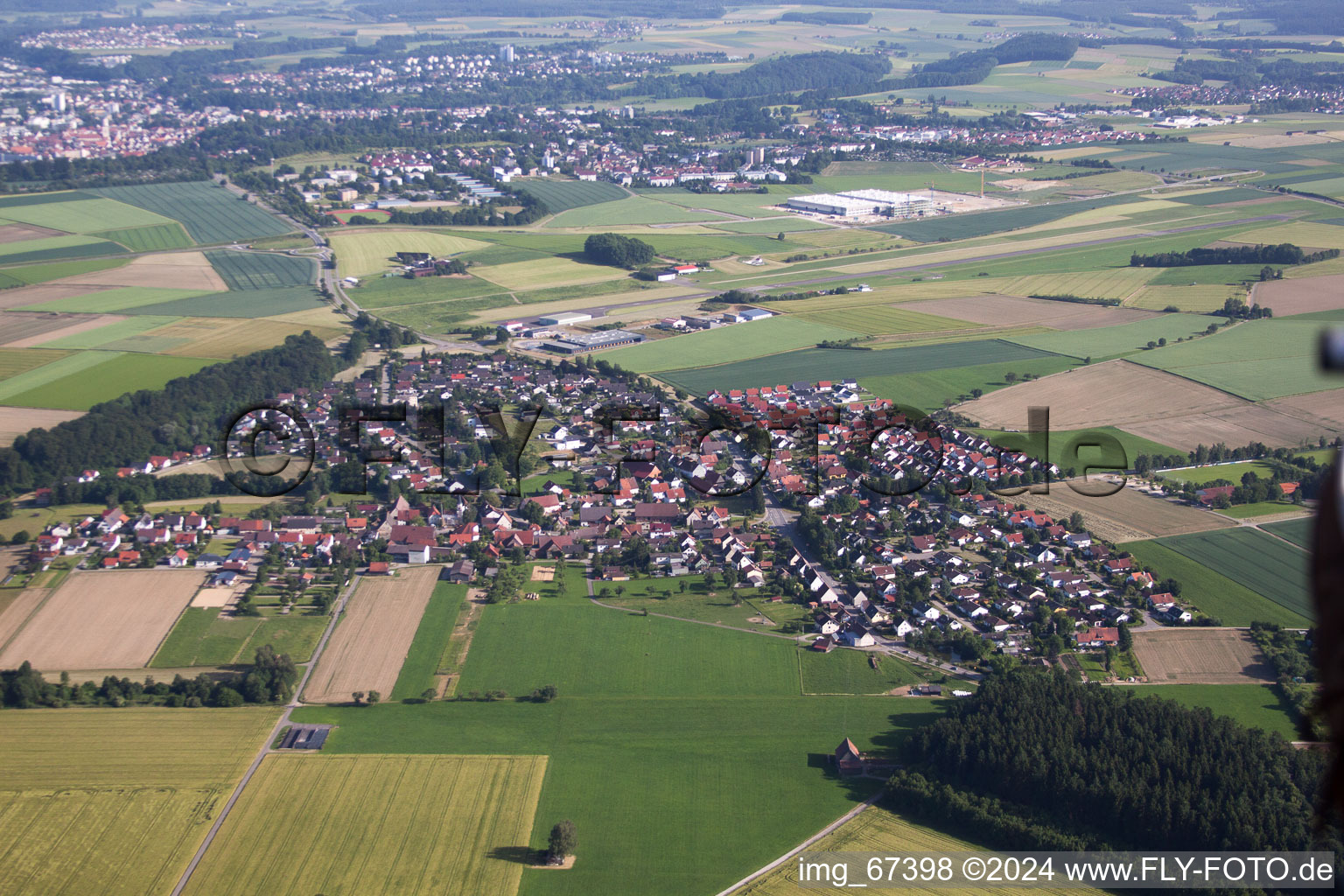 Vue aérienne de Birkenhard dans le département Bade-Wurtemberg, Allemagne