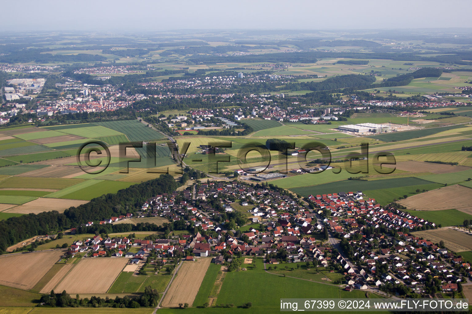 Vue aérienne de Birkenhard dans le département Bade-Wurtemberg, Allemagne