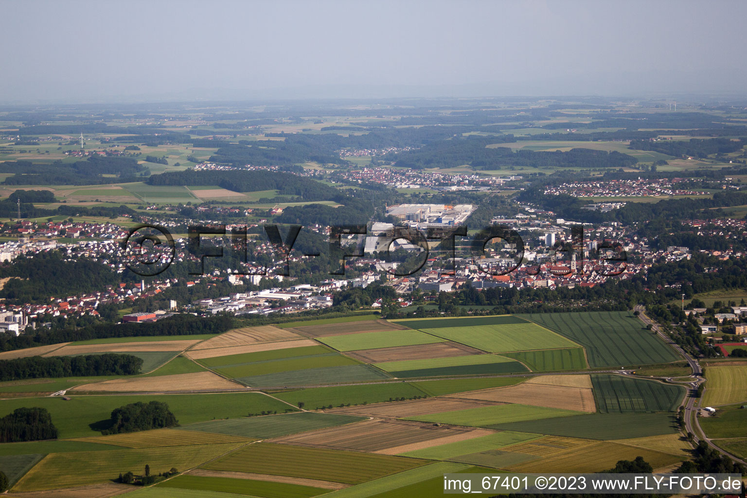 Photographie aérienne de Biberach an der Riss à Biberach an der Riß dans le département Bade-Wurtemberg, Allemagne