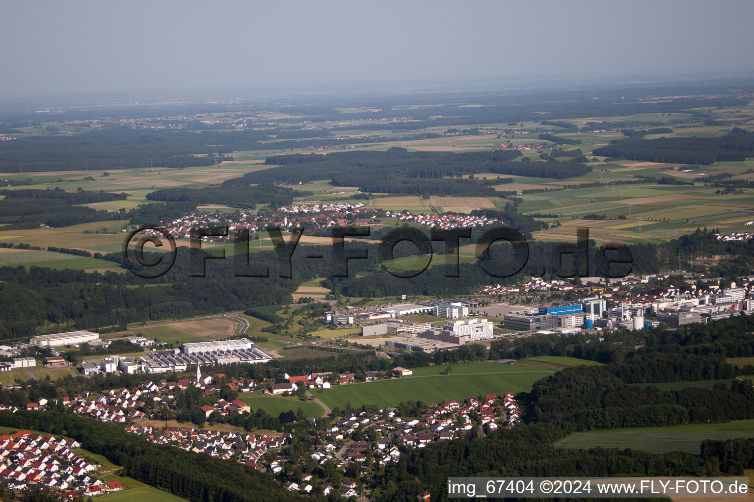 Biberach an der Riss à Biberach an der Riß dans le département Bade-Wurtemberg, Allemagne hors des airs