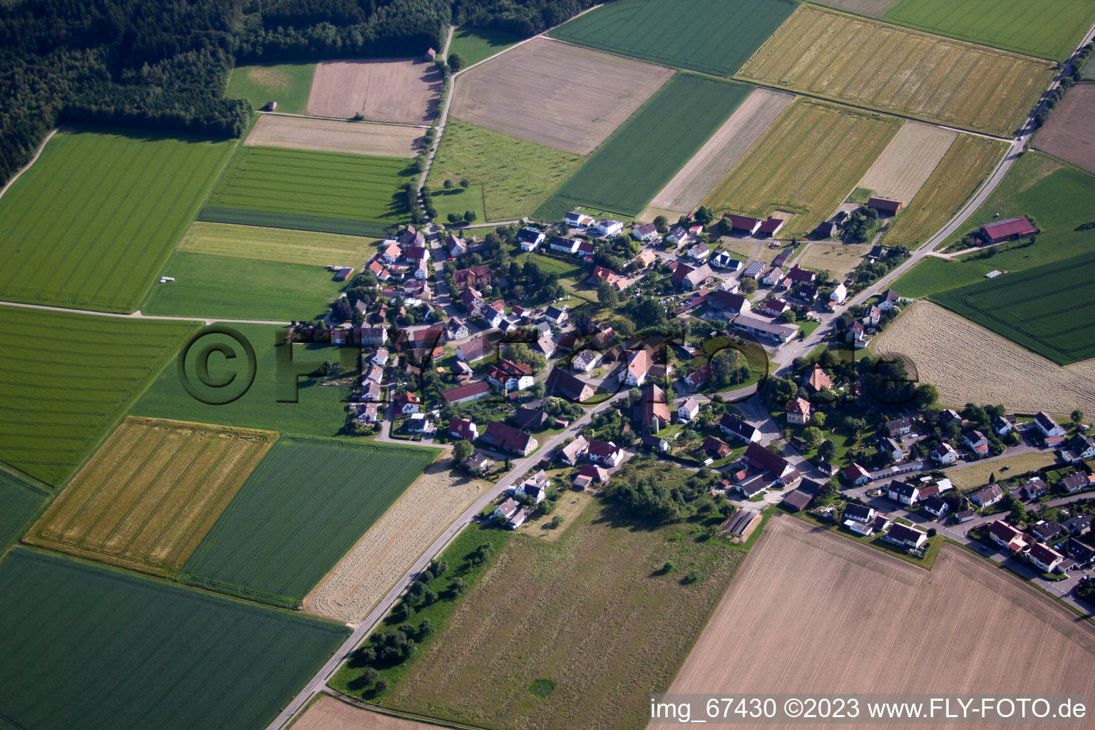 Vue aérienne de Rißegg dans le département Bade-Wurtemberg, Allemagne