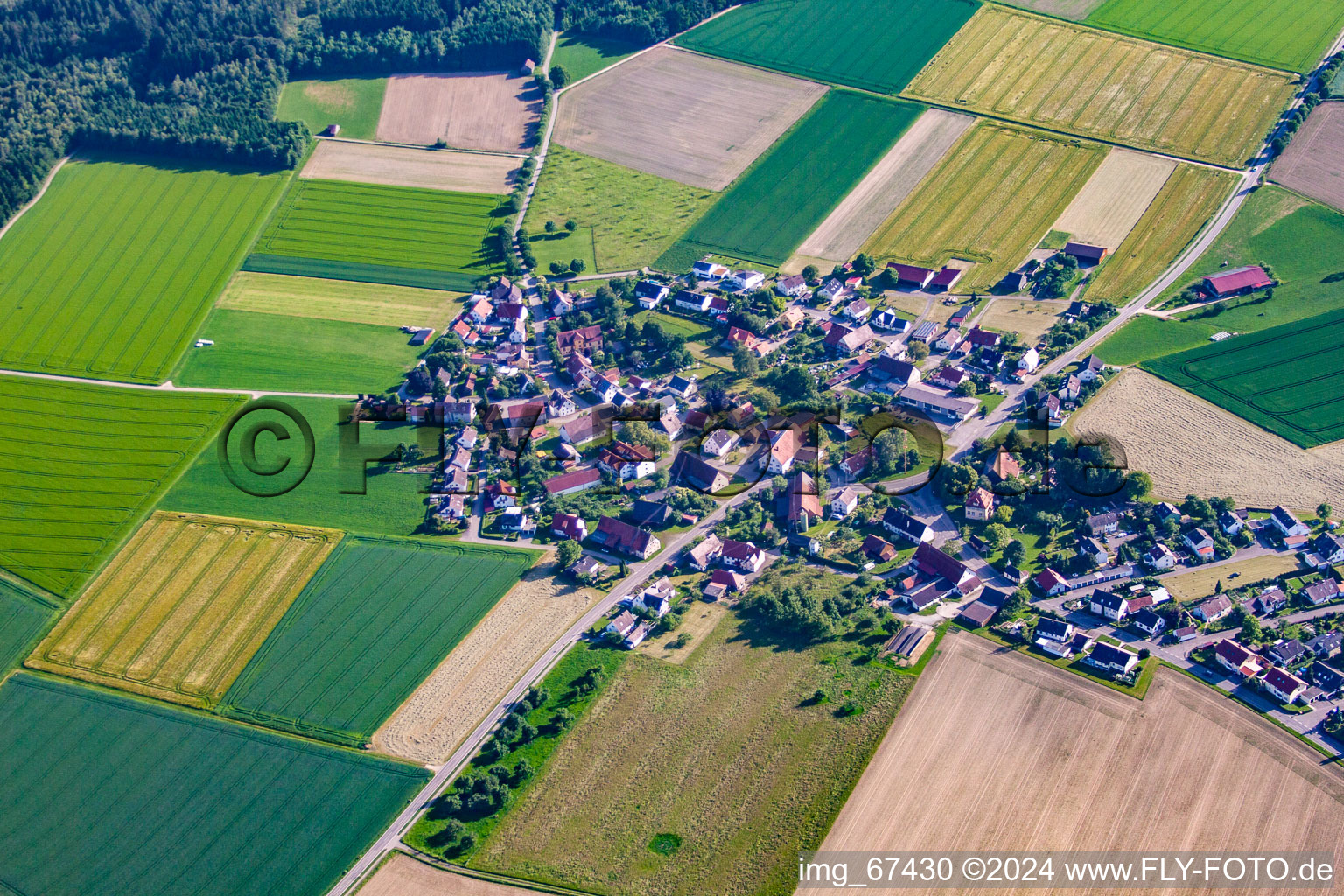 Vue aérienne de Rißegg dans le département Bade-Wurtemberg, Allemagne