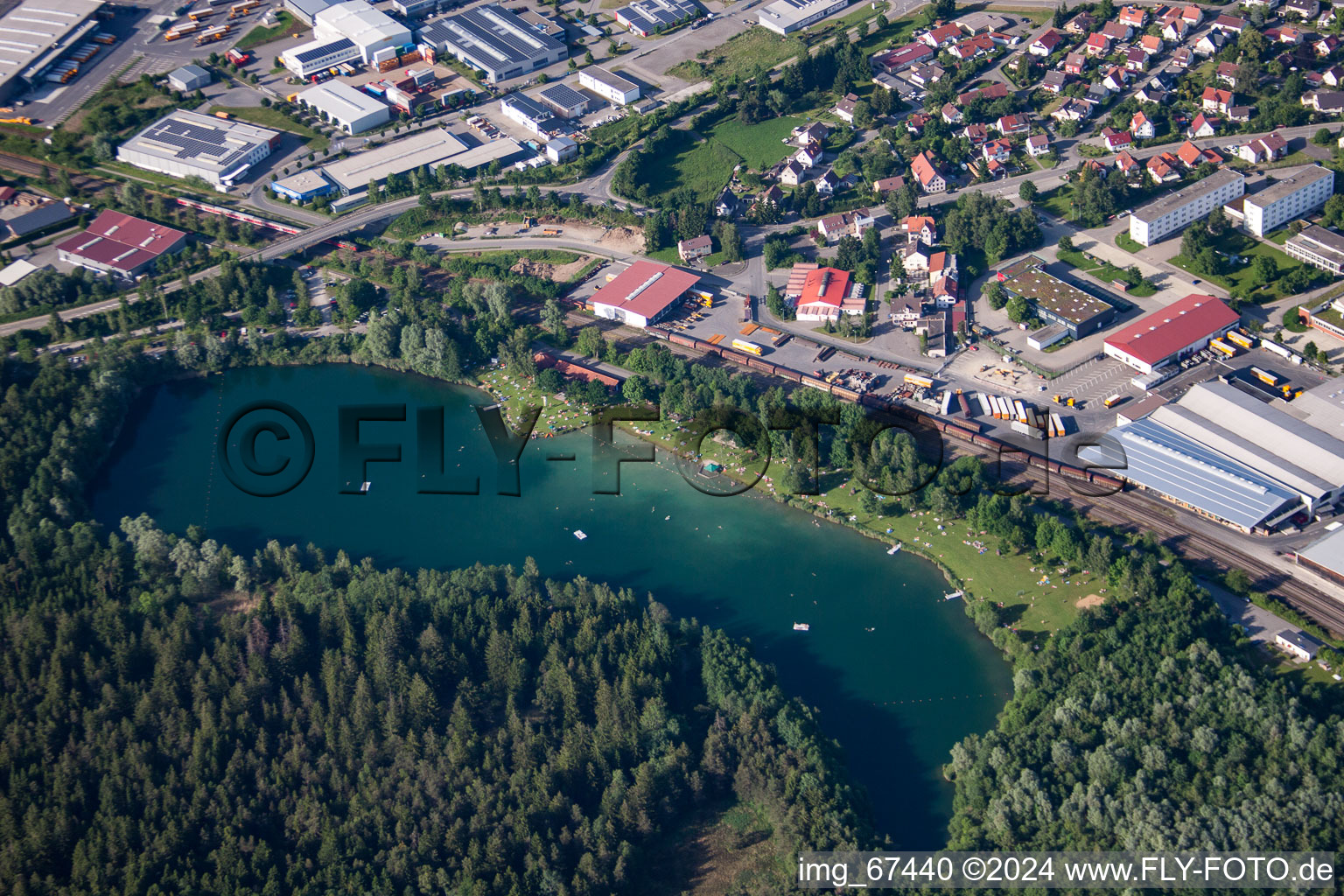 Vue aérienne de Ummendorf dans le département Bade-Wurtemberg, Allemagne