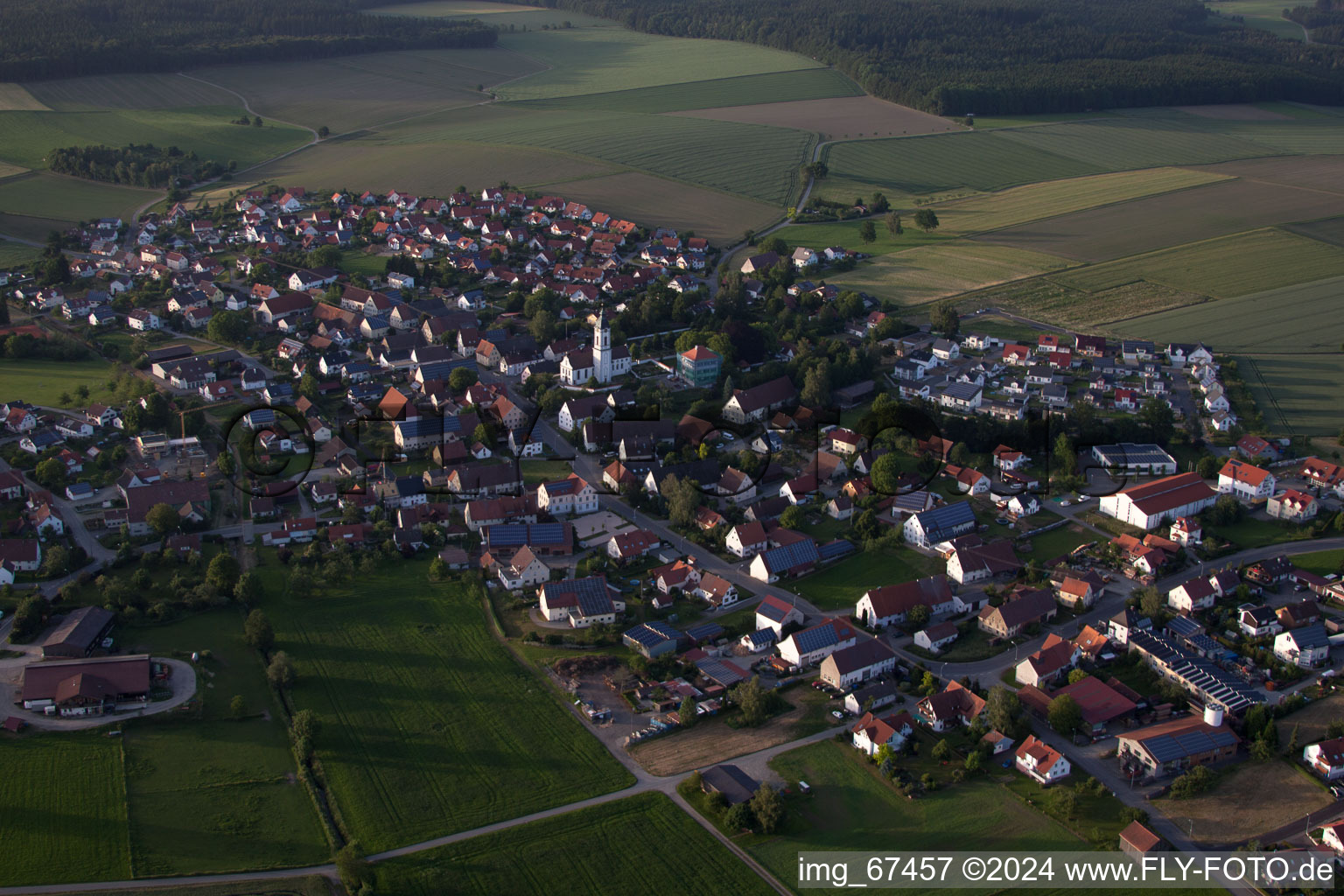 Photographie aérienne de Stafflangen dans le département Bade-Wurtemberg, Allemagne