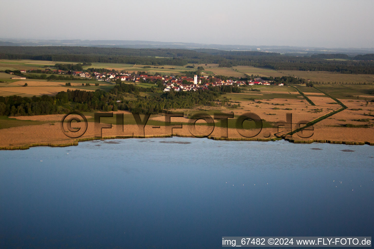 Vue aérienne de Quartier de Kappel à Alleshausen dans le département Bade-Wurtemberg, Allemagne