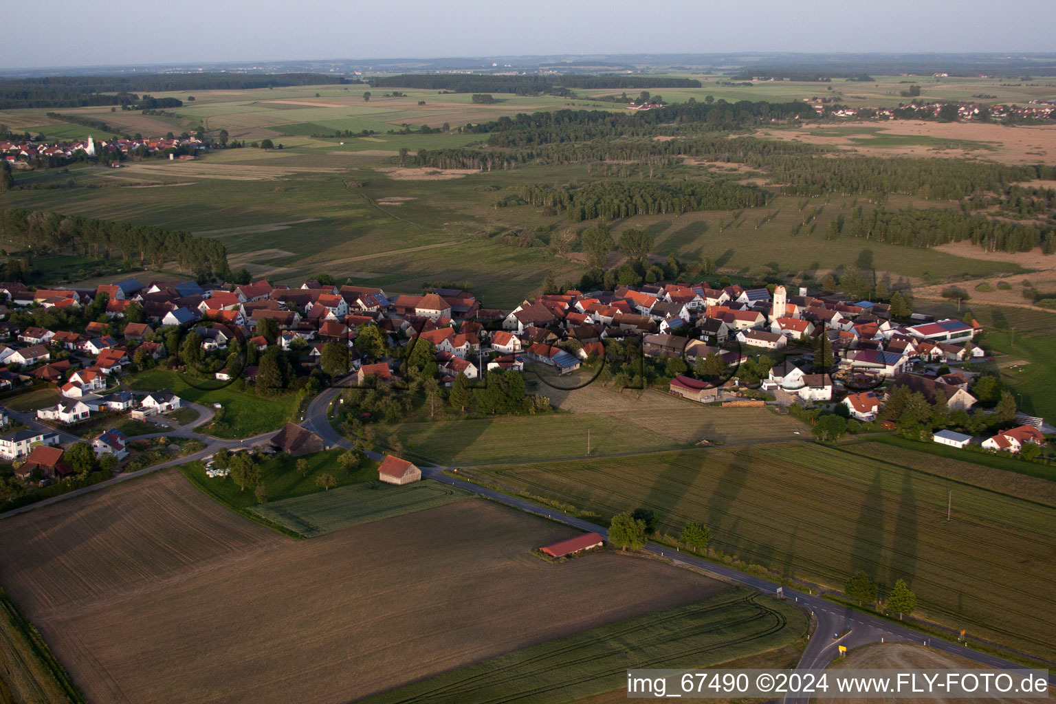 Quartier de Kappel à Alleshausen dans le département Bade-Wurtemberg, Allemagne d'en haut