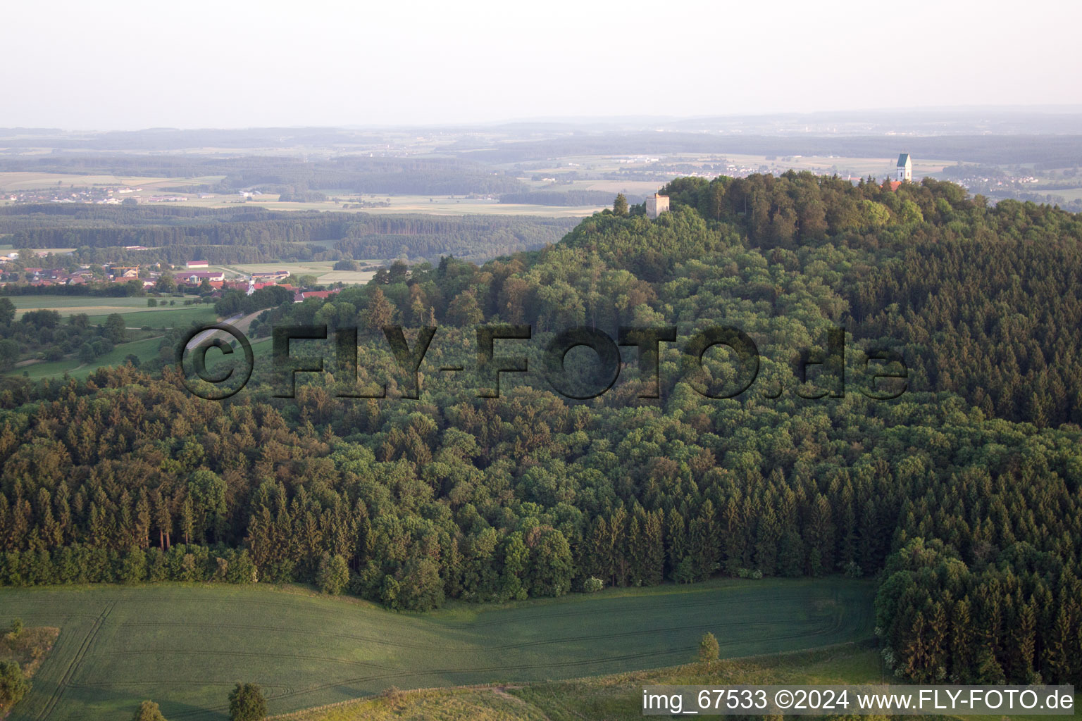 Vue aérienne de Buchay dans le département Bade-Wurtemberg, Allemagne