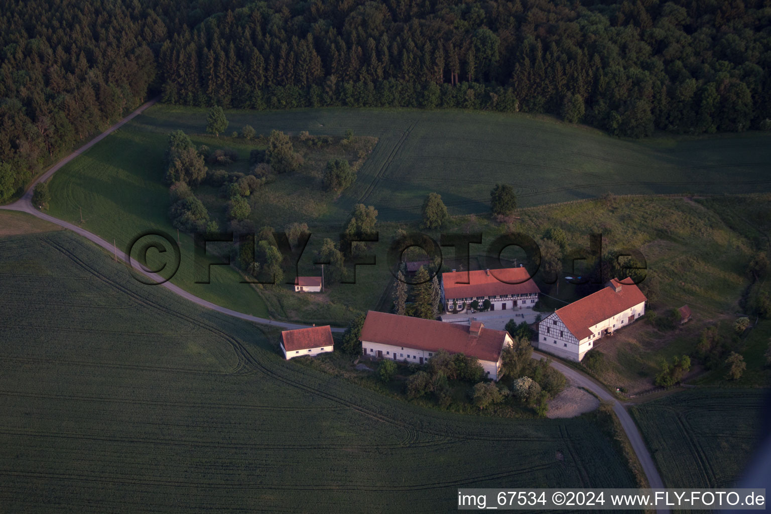 Photographie aérienne de Buchay dans le département Bade-Wurtemberg, Allemagne