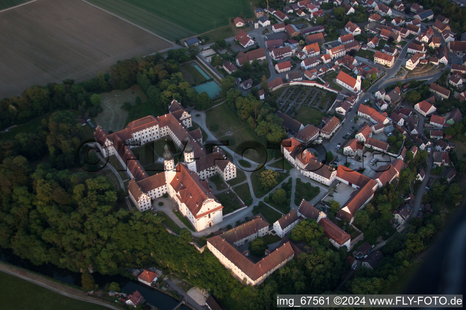 Obermarchtal dans le département Bade-Wurtemberg, Allemagne d'en haut