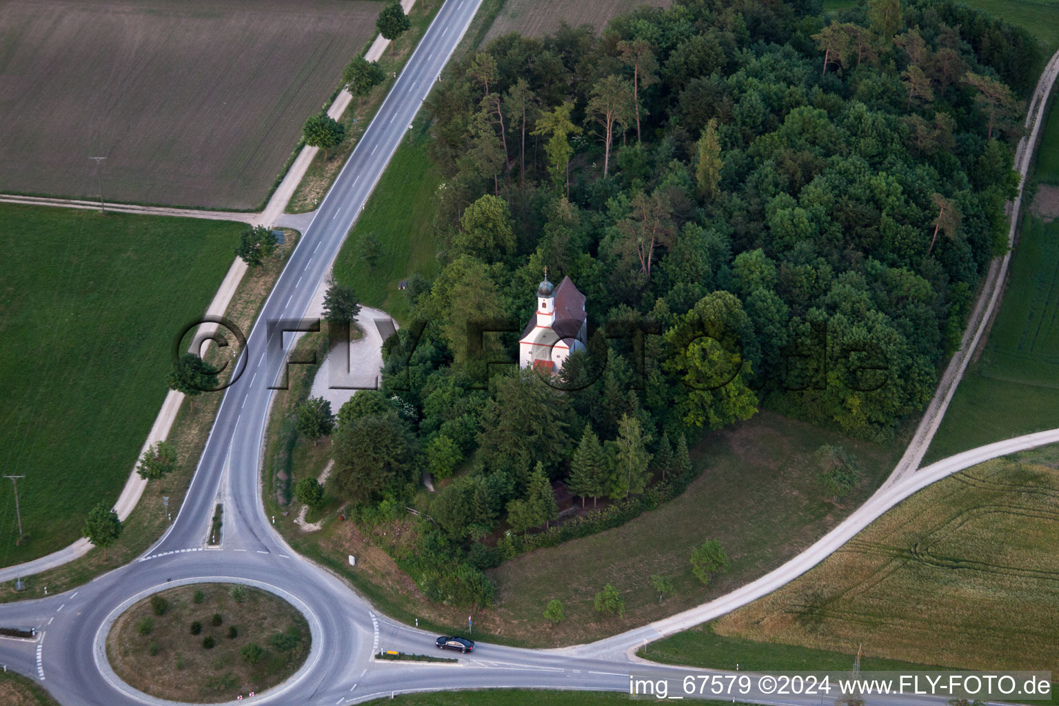 Kirchen dans le département Bade-Wurtemberg, Allemagne hors des airs